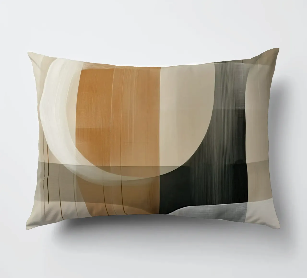 Abstract brown shades decorative cushion by Imagine