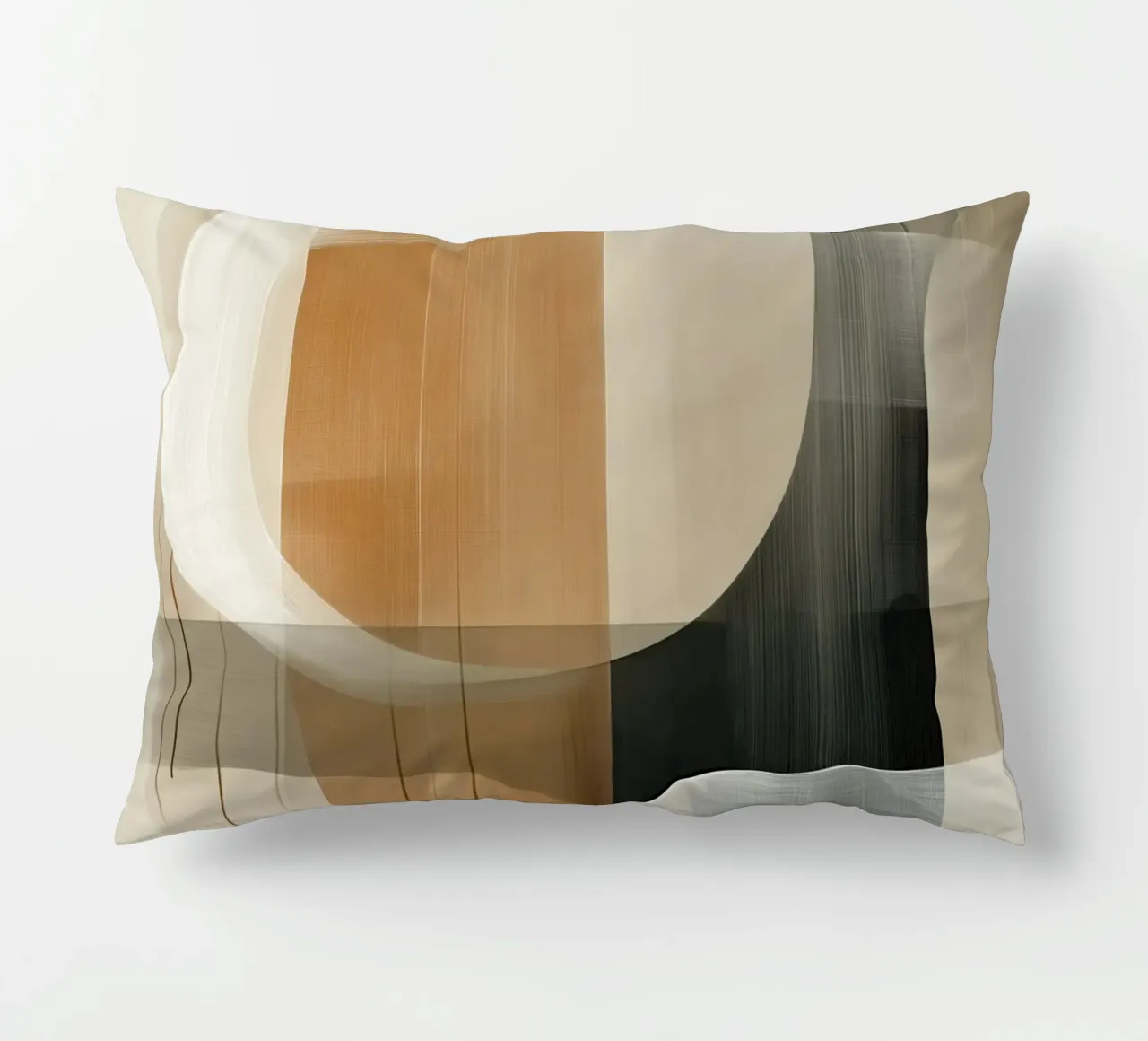 Abstract brown shades decorative cushion by Imagine