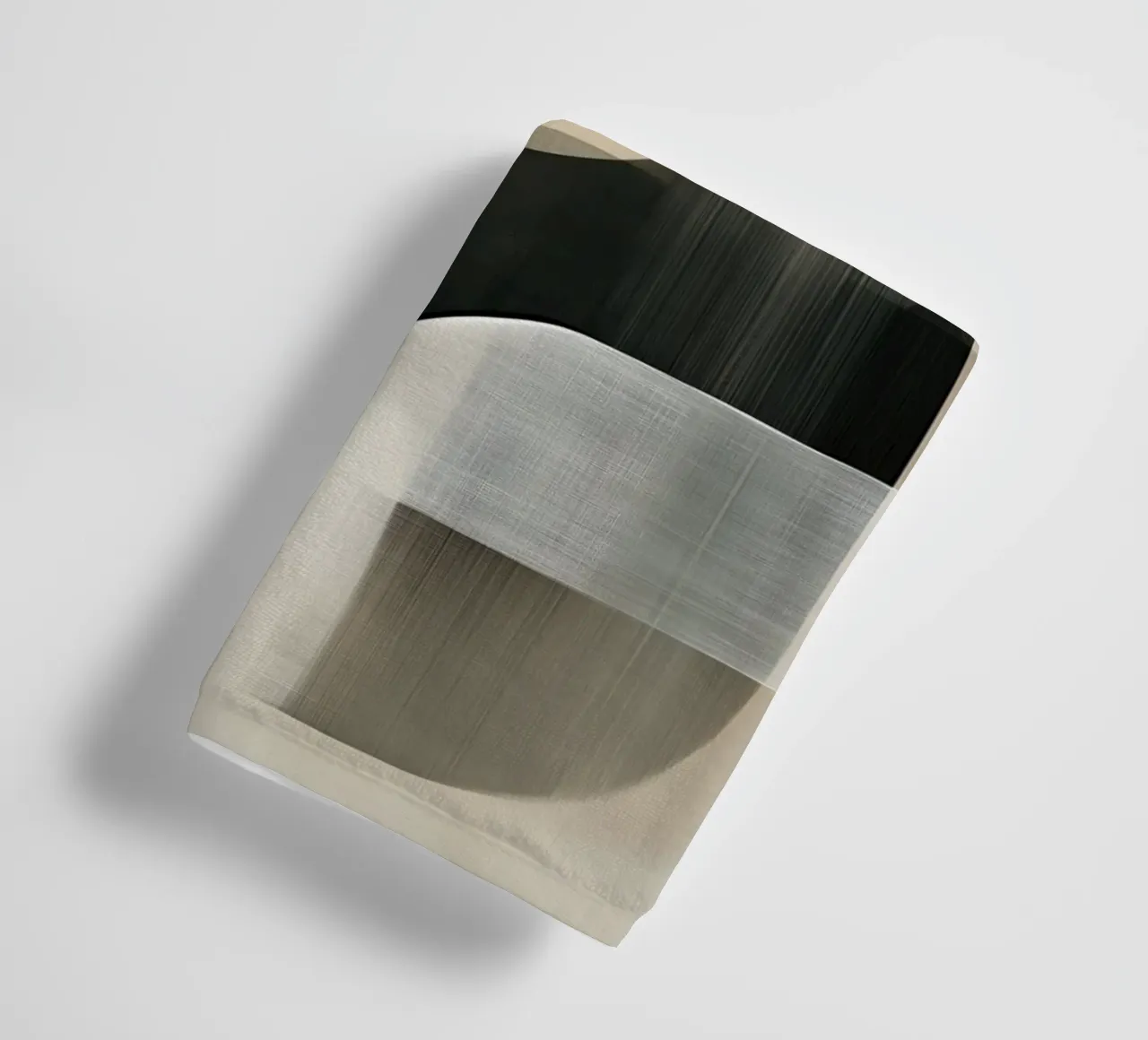 Abstracte bruine tinten badhanddoek van Imagine