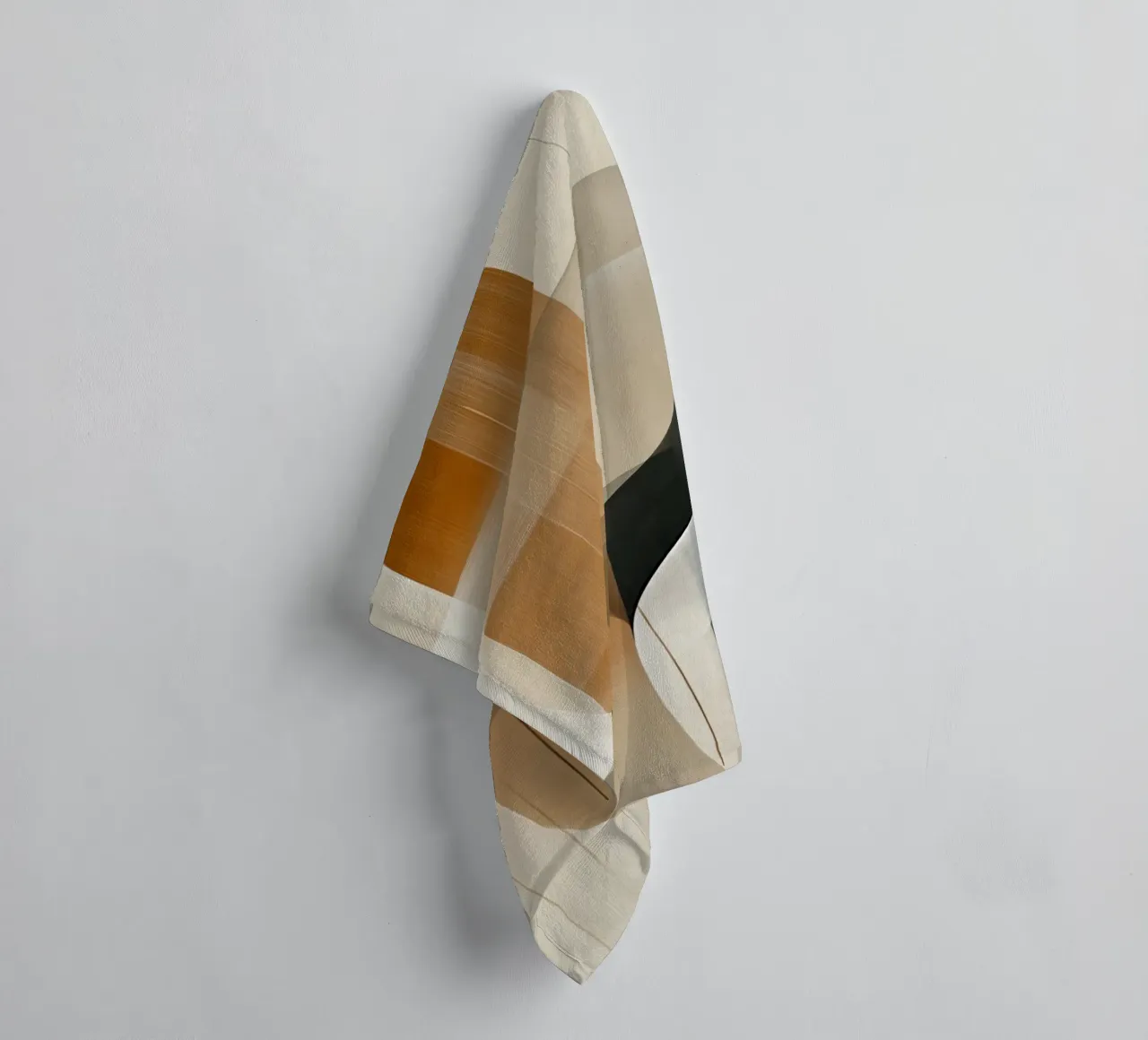 Abstracte bruine tinten badhanddoek van Imagine