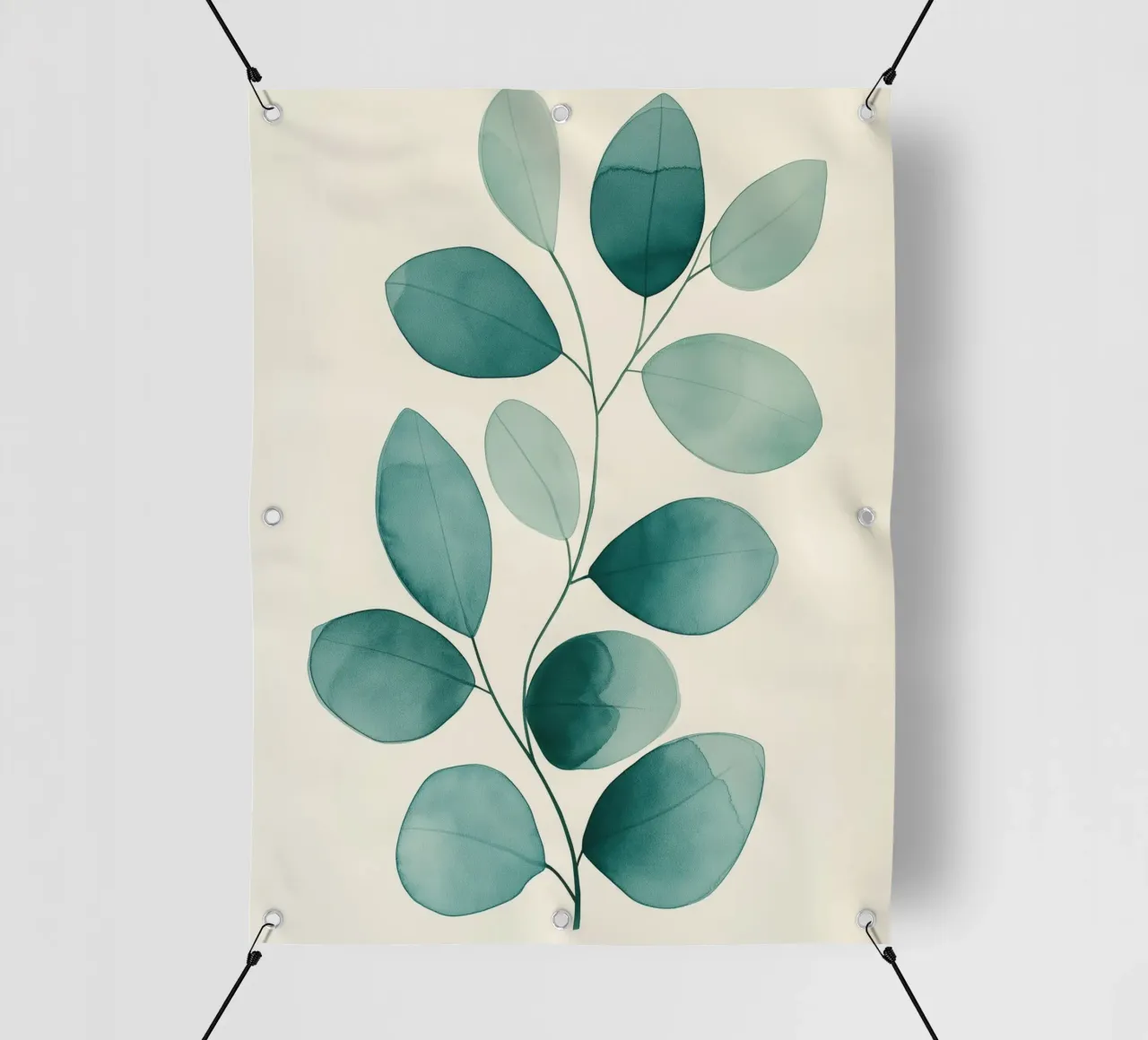 Grünes Blatt abstrakt PVC Plane von Imagine