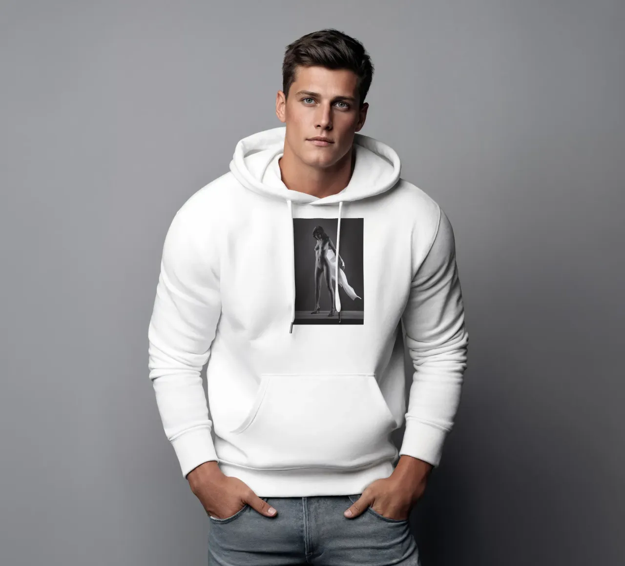 Skye in flight hoodie by Dave Hare Photography