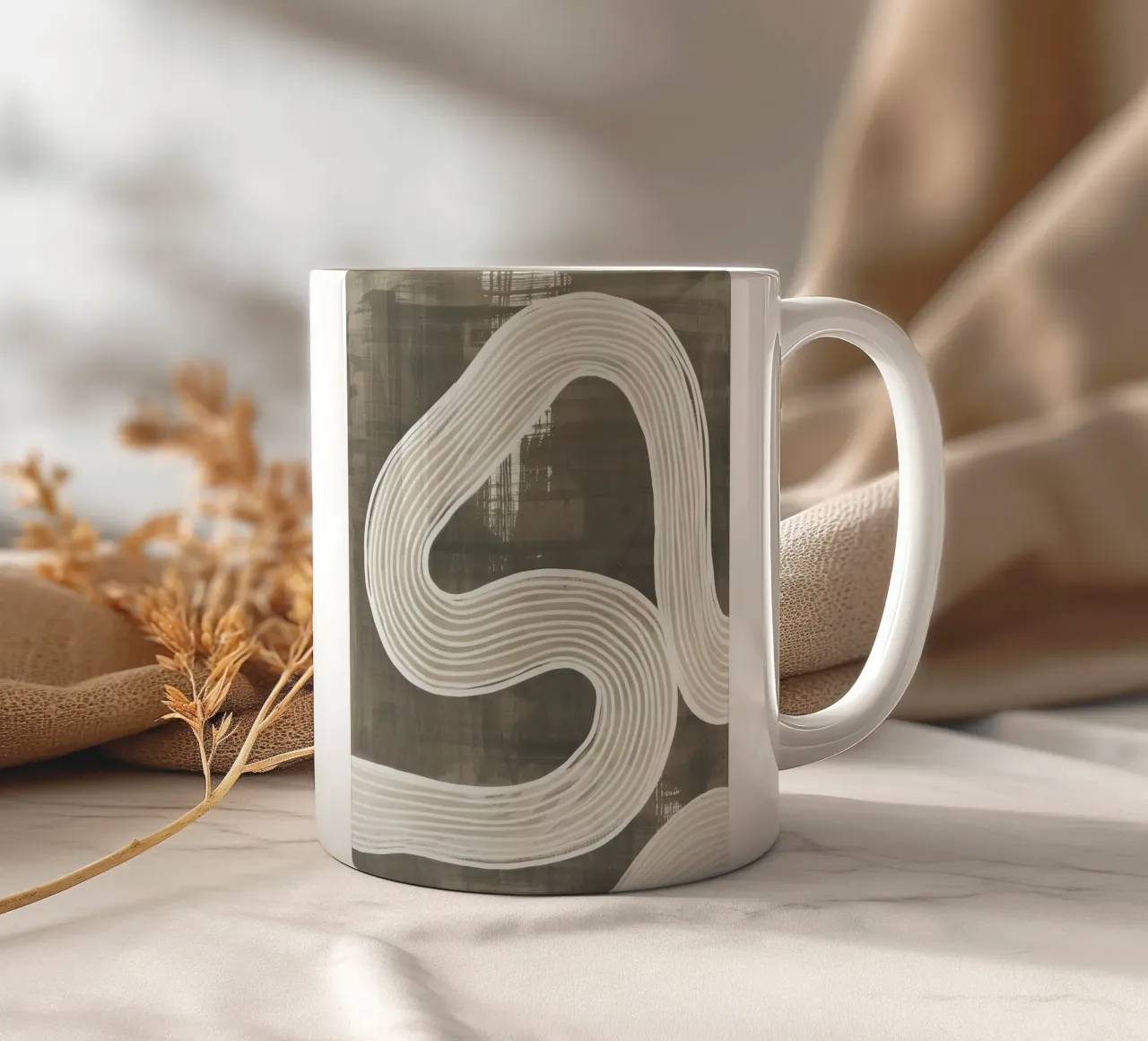 Linee astratte tazza in ceramica da Imagine