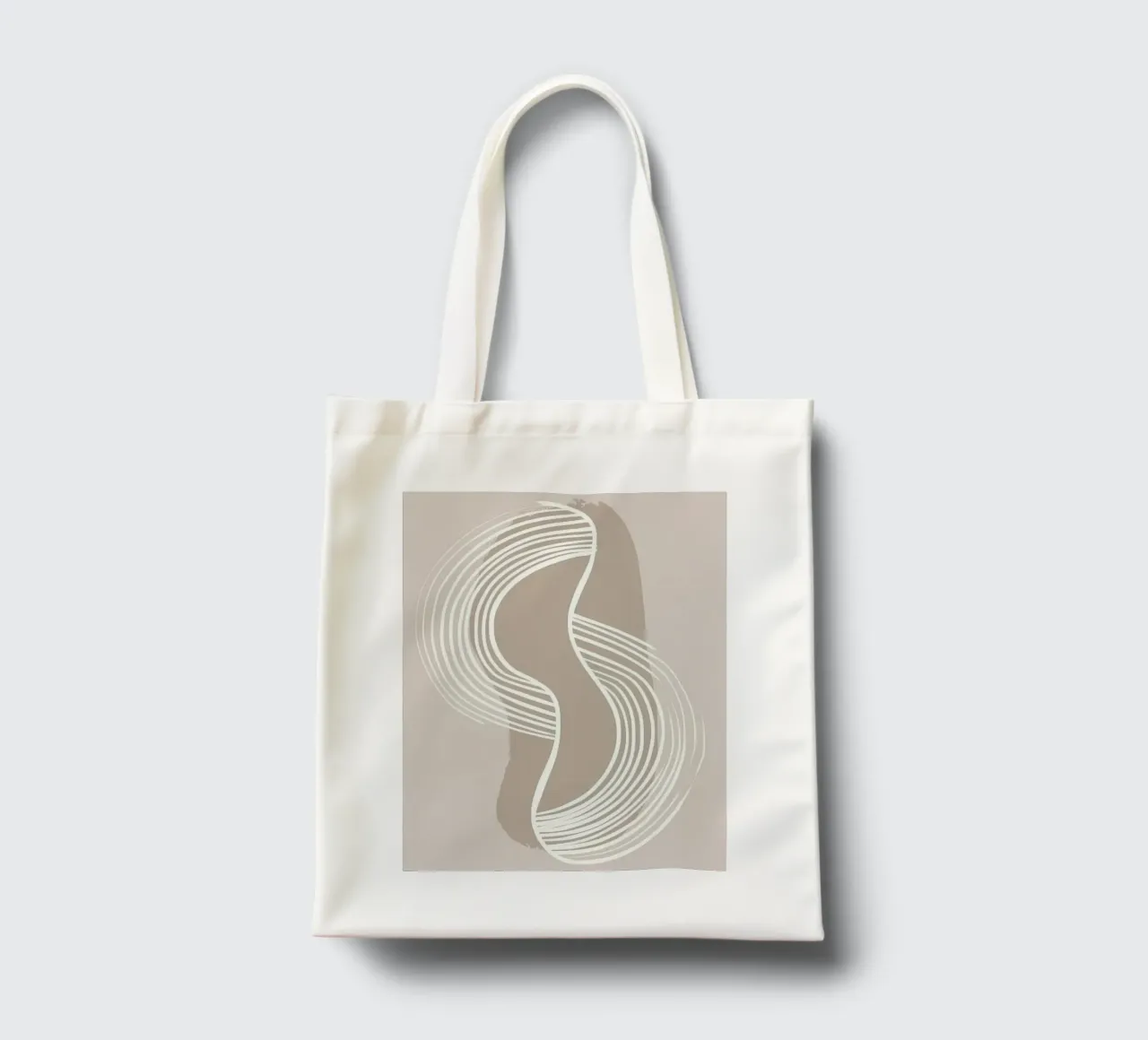 Linee astratte borsa in juta da Imagine