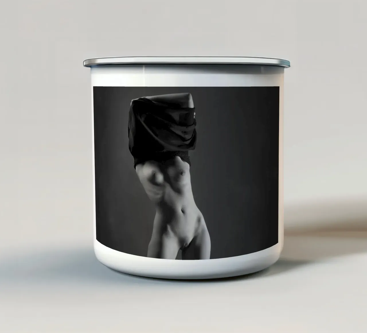 Skye Stripping enamel mug by Dave Hare Photography