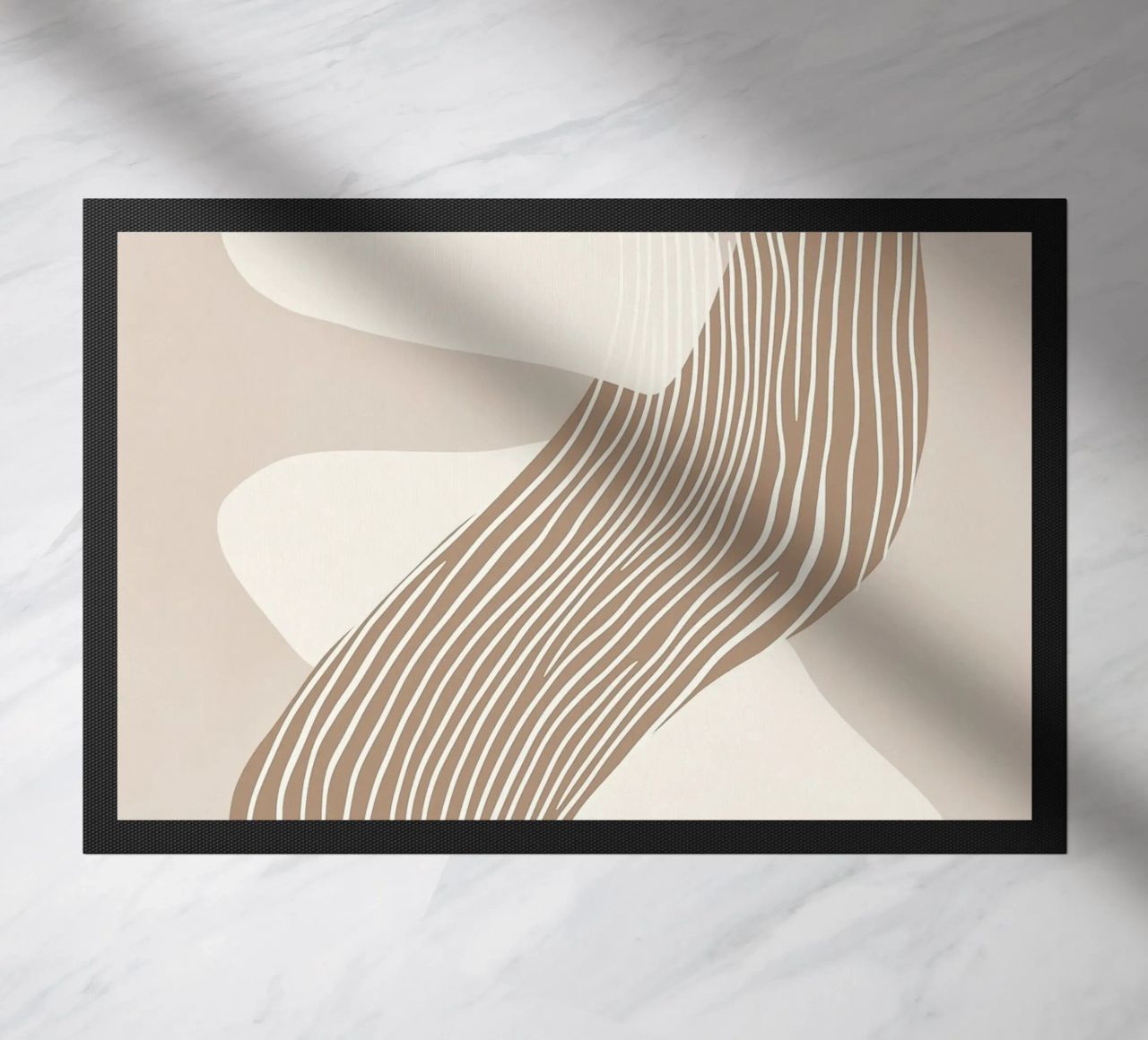 Abstract lines doormat by Imagine