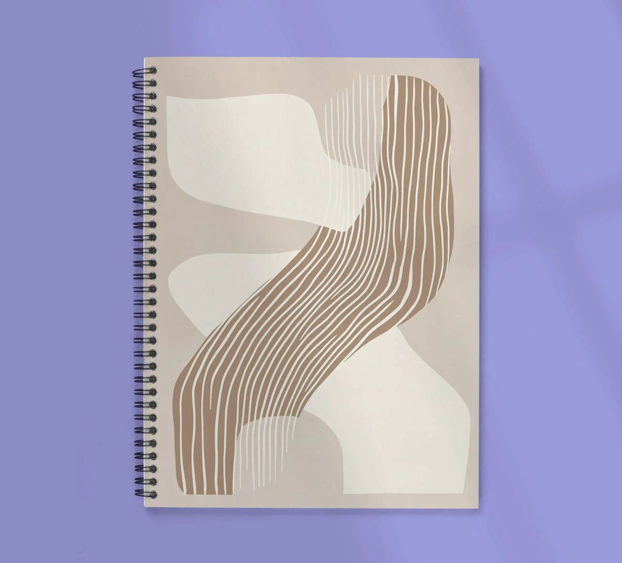 Abstract lines spiral notebook by Imagine