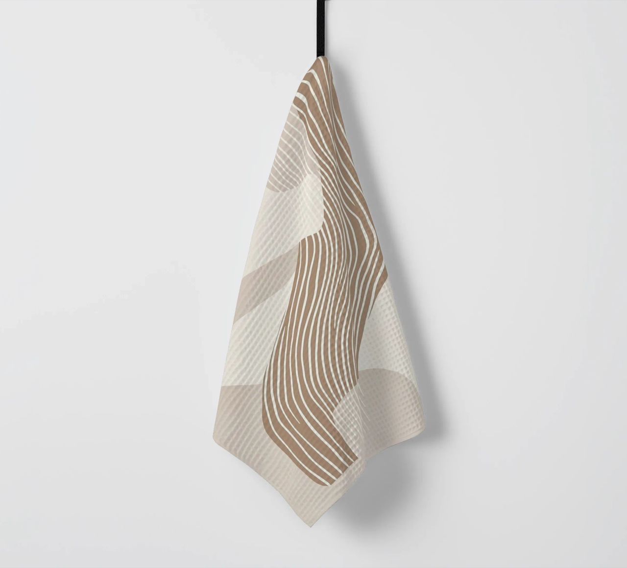 Abstract lines tea towel by Imagine
