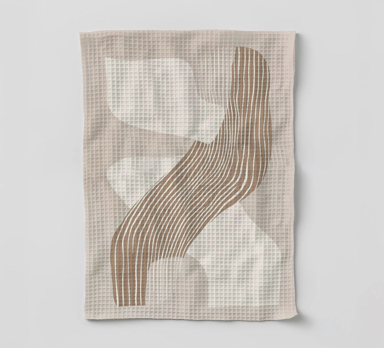 Abstract lines tea towel by Imagine