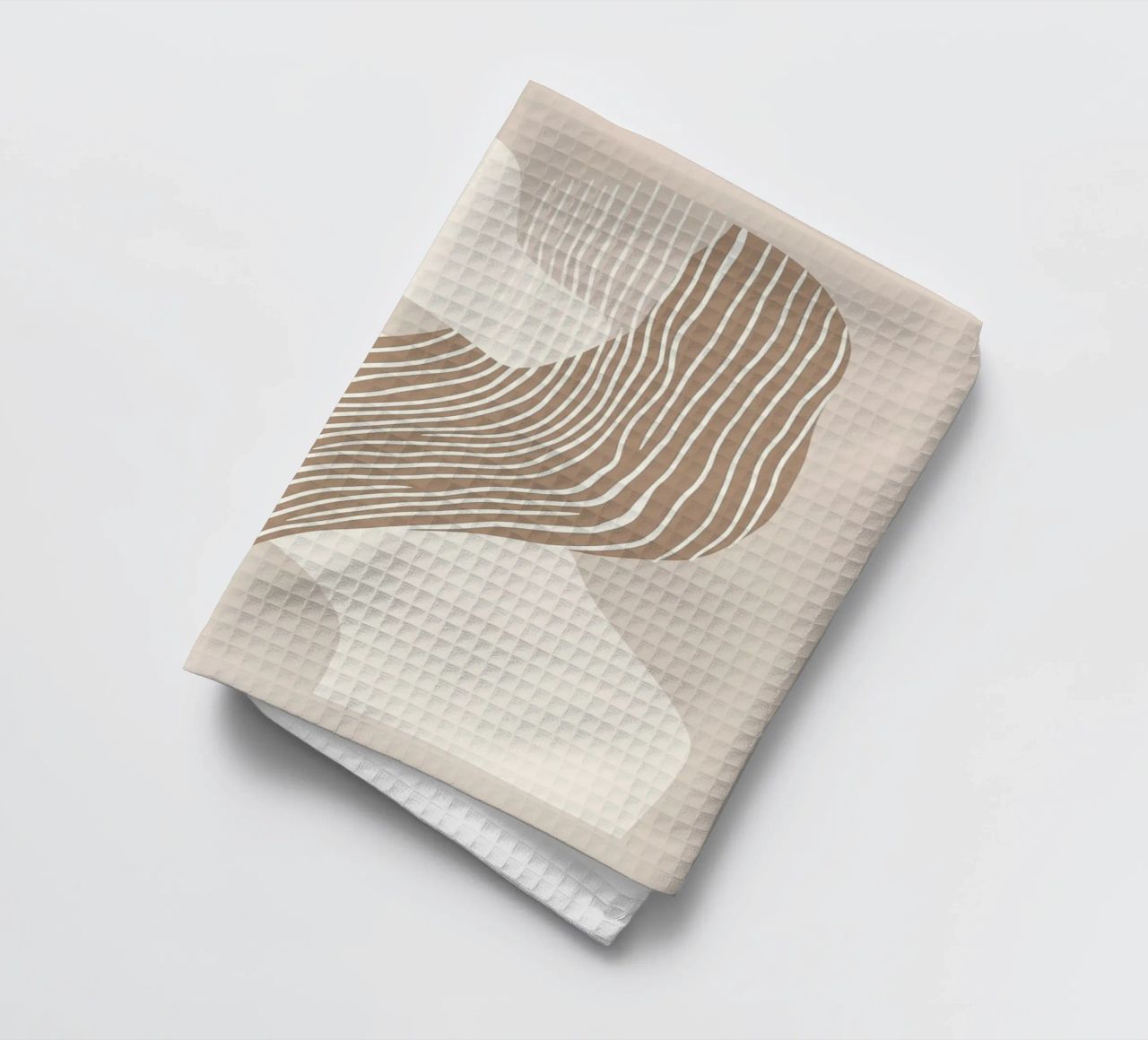 Abstract lines tea towel by Imagine