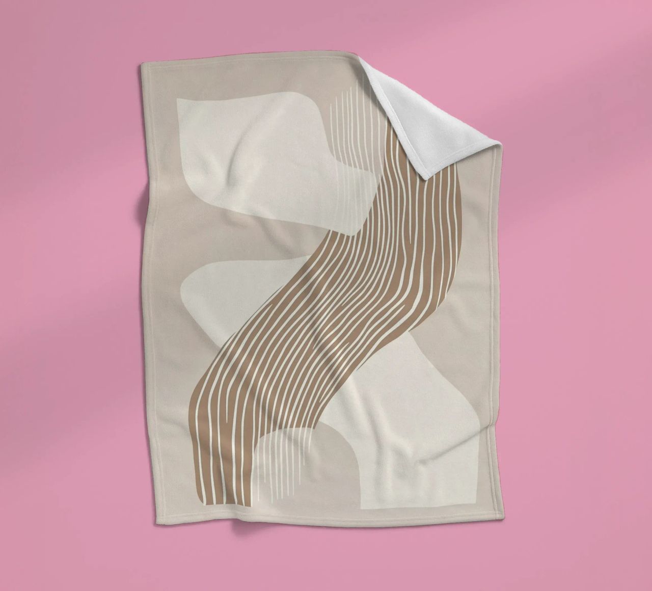 Abstract lines fleece blanket by Imagine