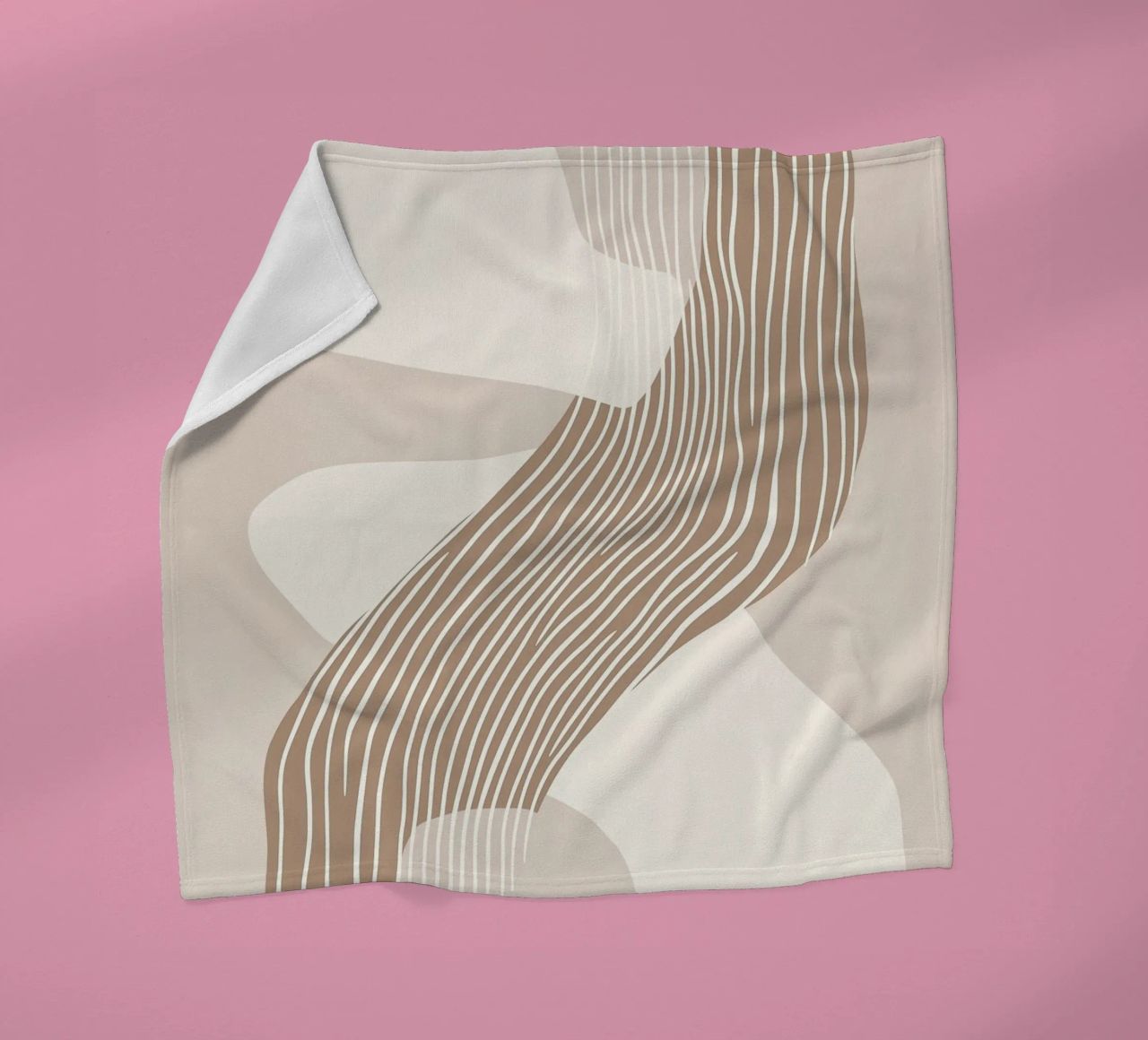 Abstract lines fleece blanket by Imagine