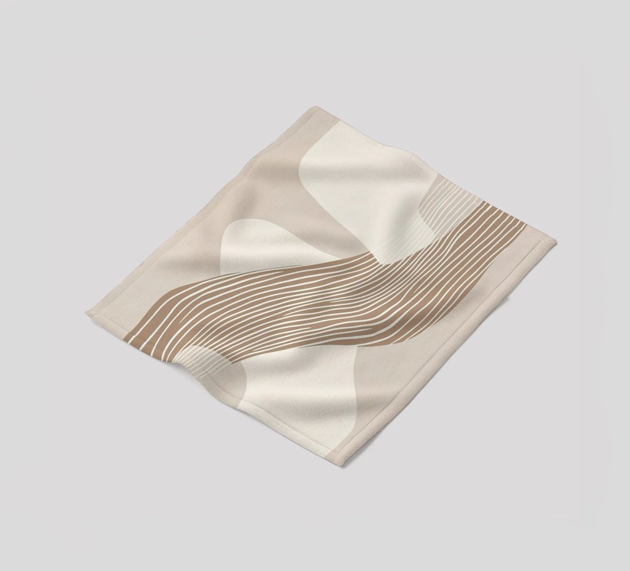 Abstract lines fleece blanket by Imagine