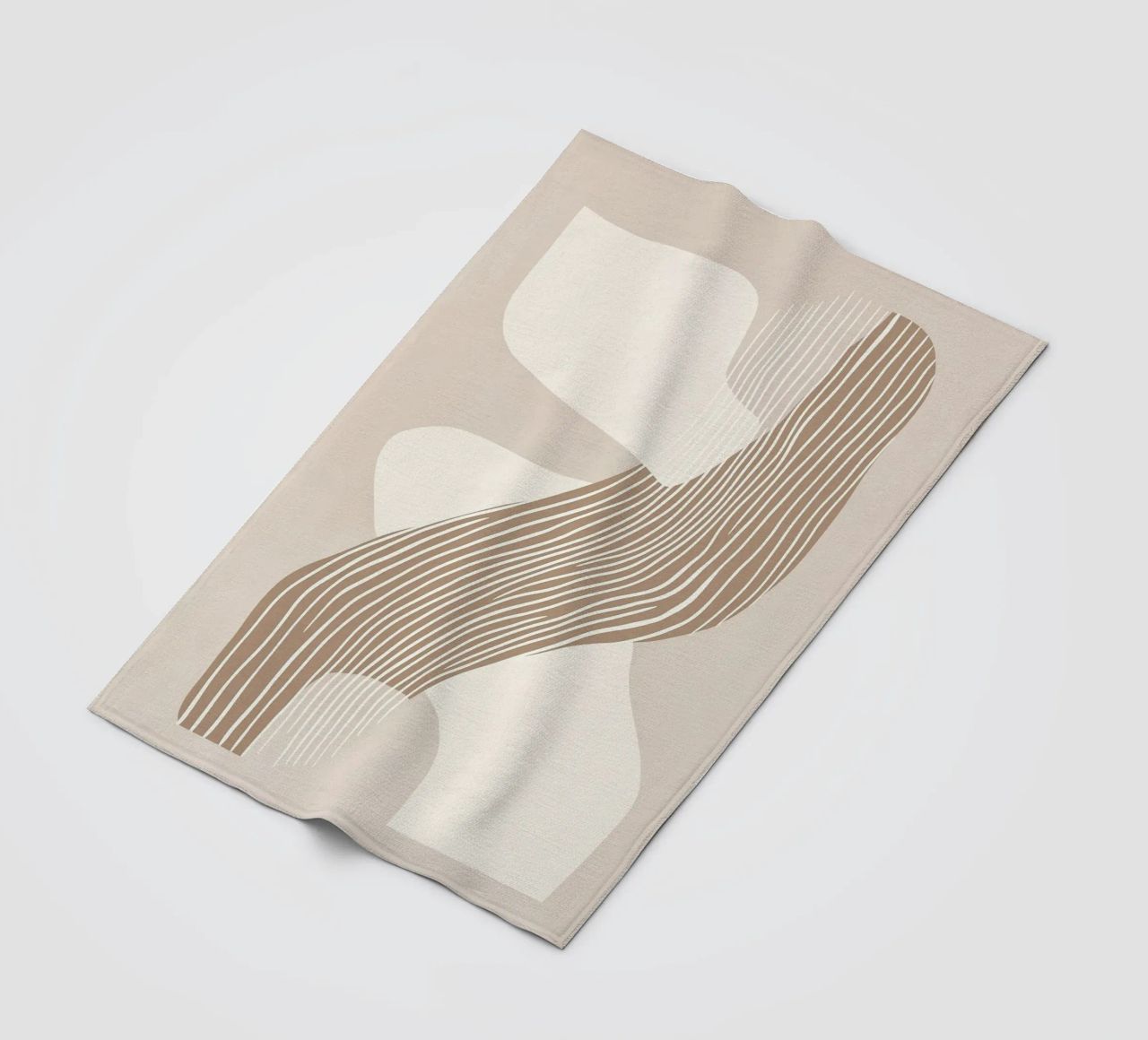 Abstract lines fleece blanket by Imagine