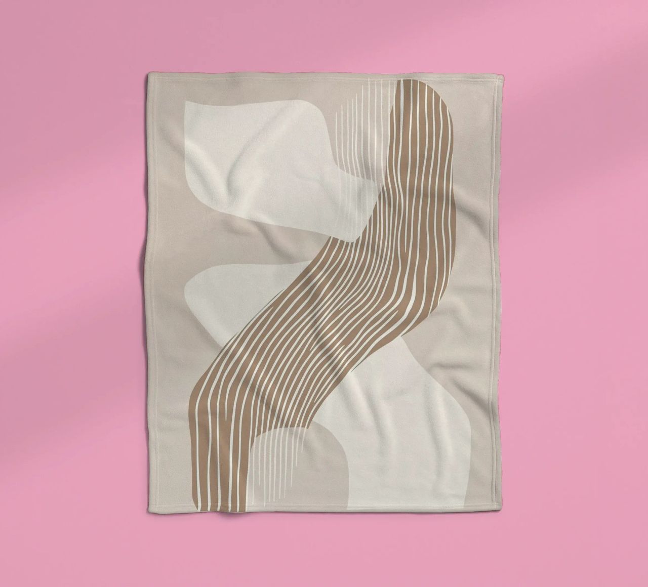 Abstract lines fleece blanket by Imagine