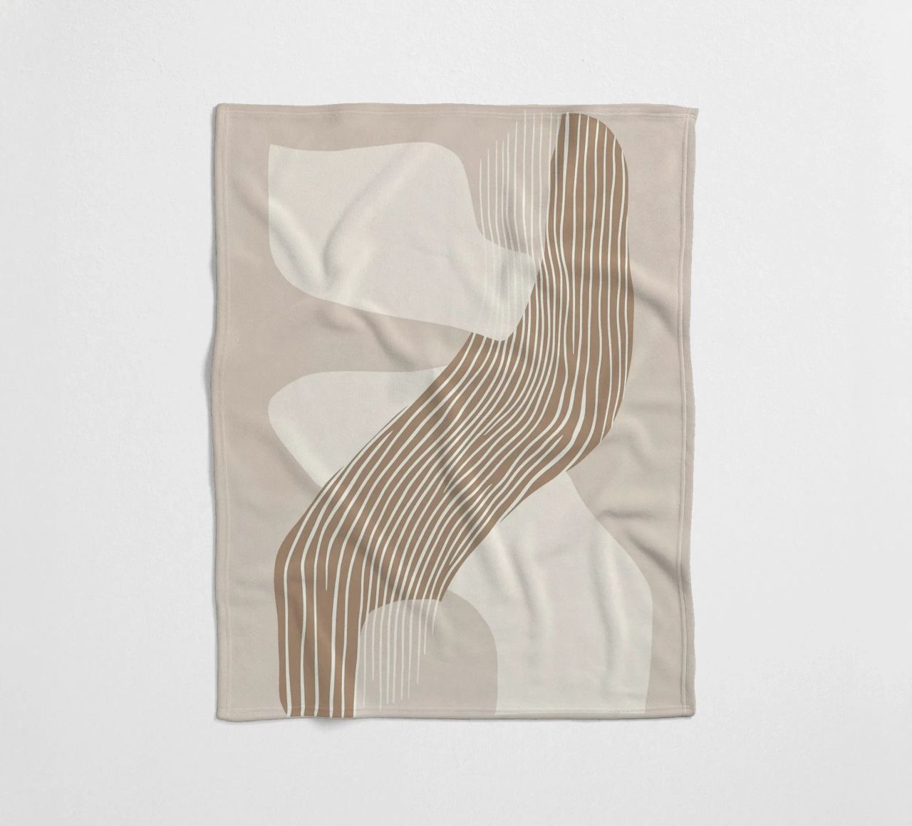 Abstract lines fleece blanket by Imagine