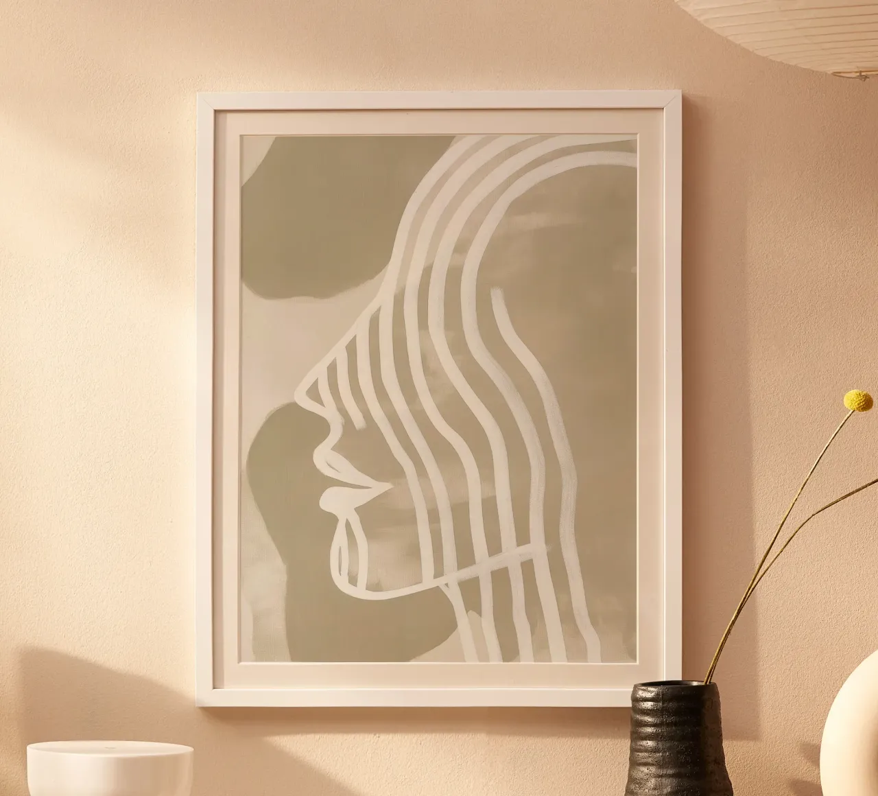 Abstract face hahnemühle by Imagine