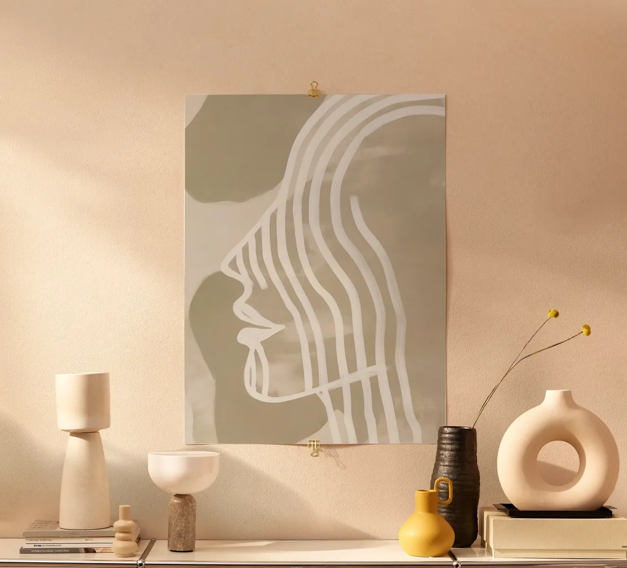 Abstract face hahnemühle by Imagine