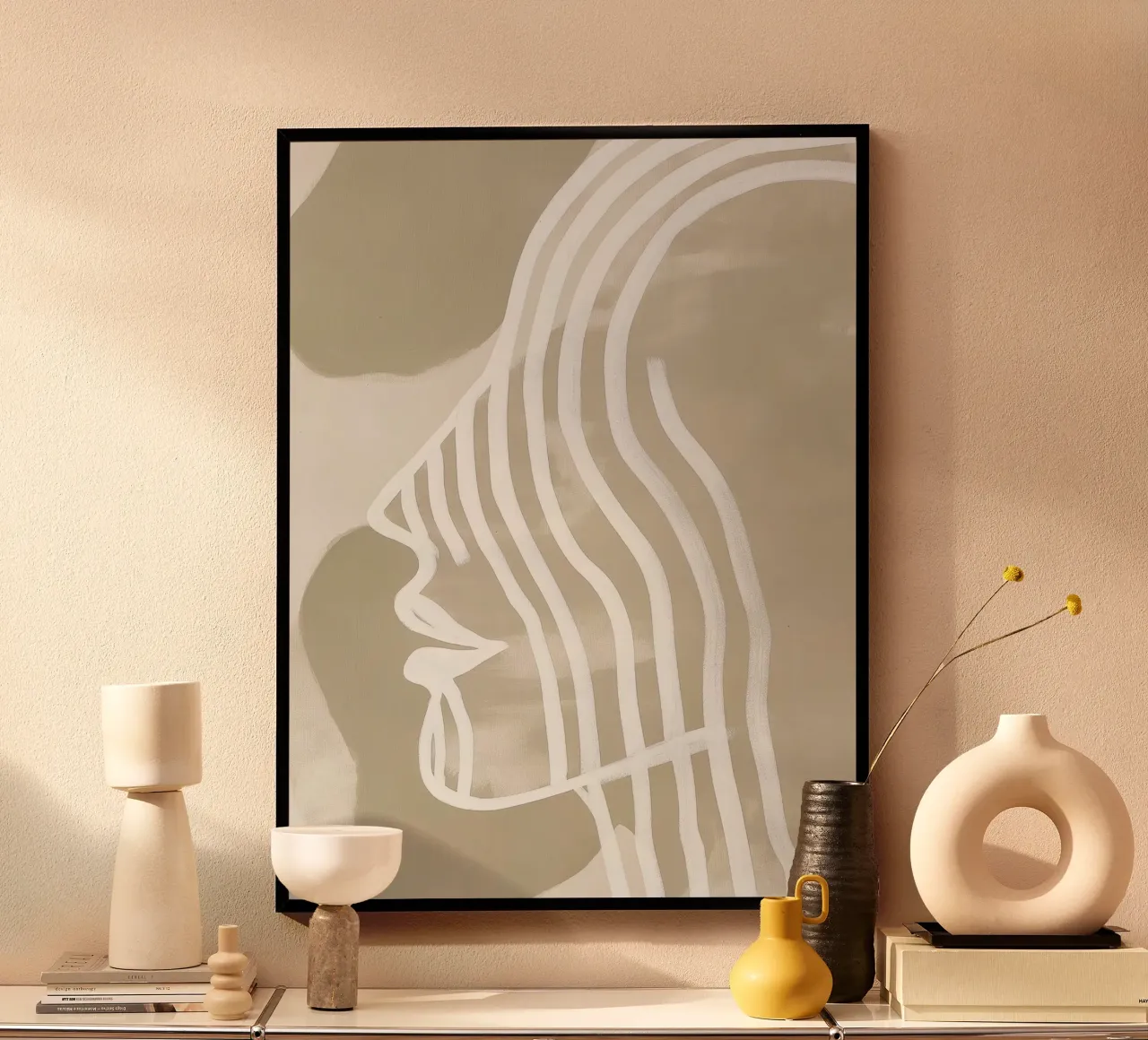 Abstract face hahnemühle by Imagine