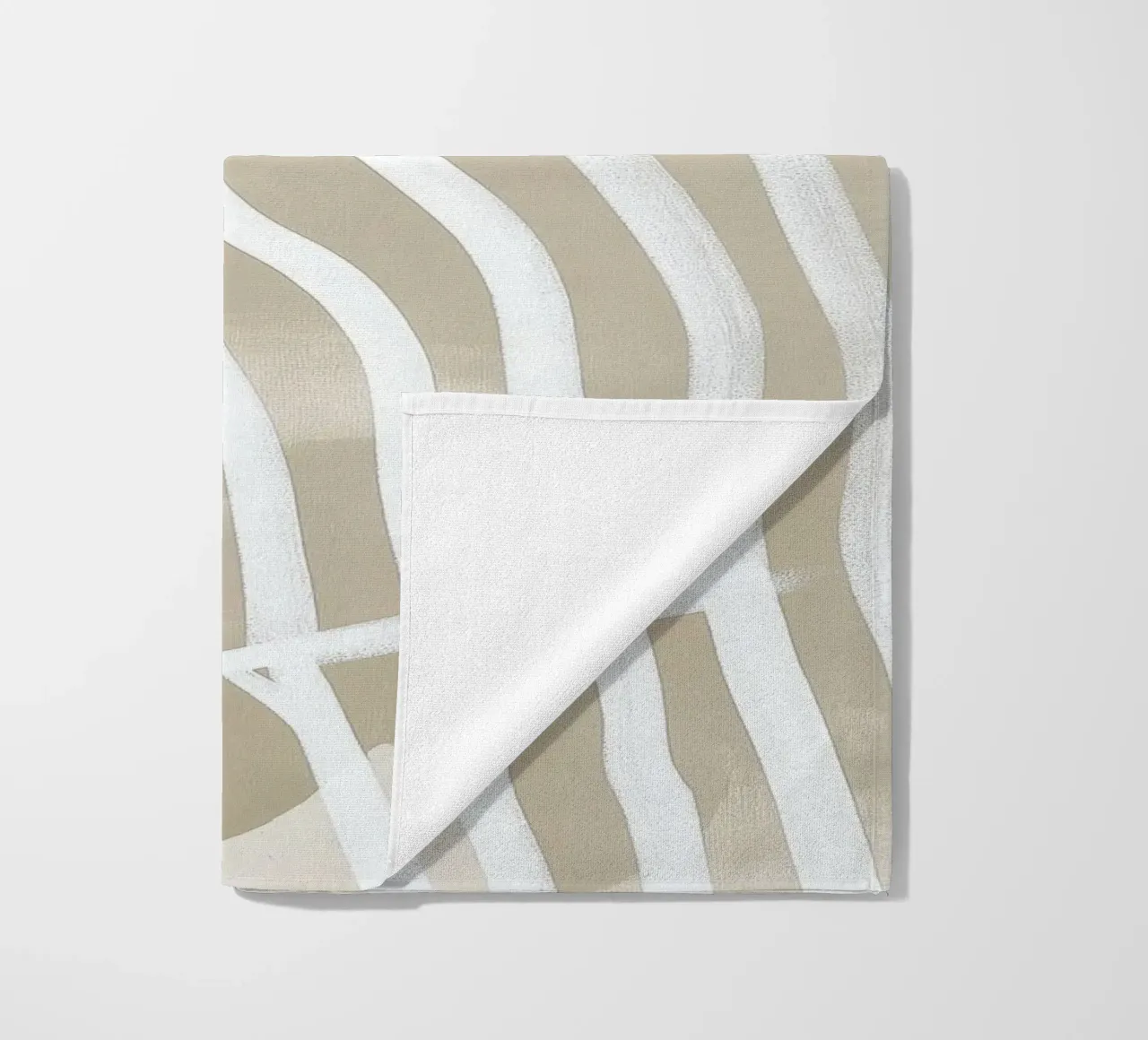Abstract face beach towel by Imagine