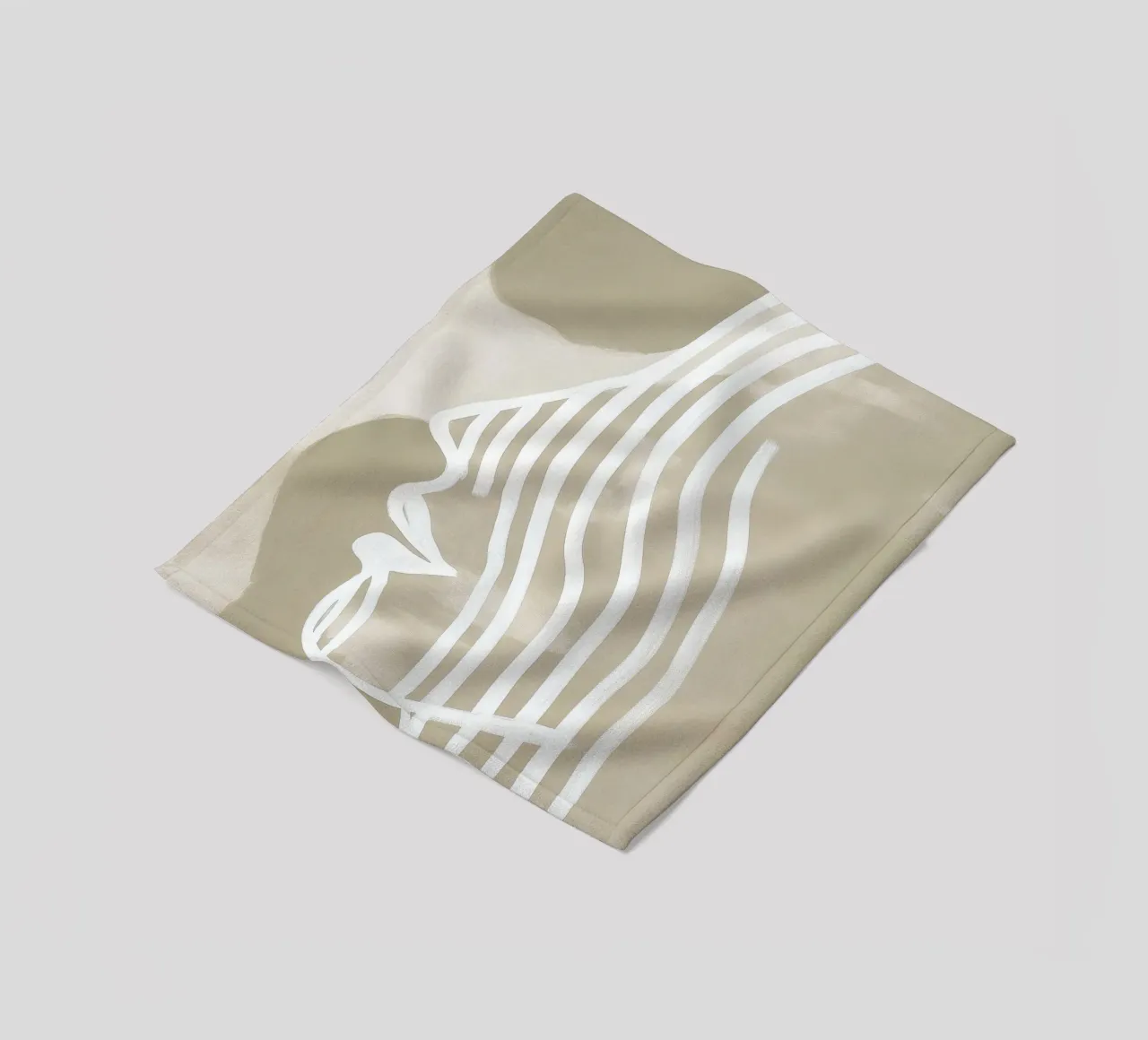 Abstract face fleece blanket by Imagine