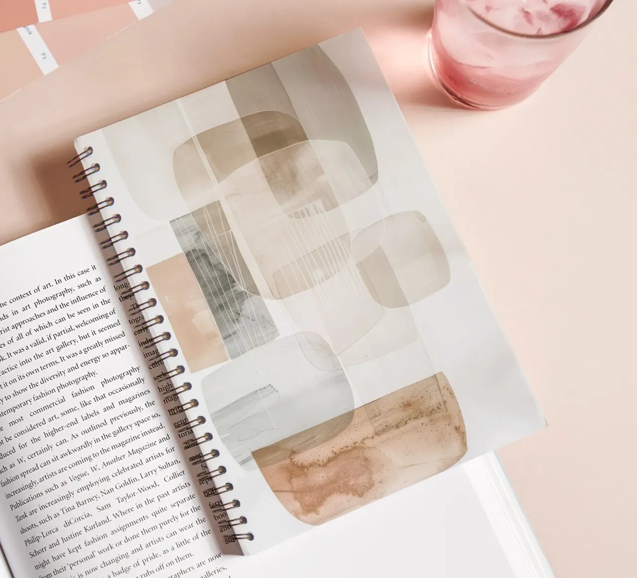 Bohemian shapes spiral notebook by Imagine