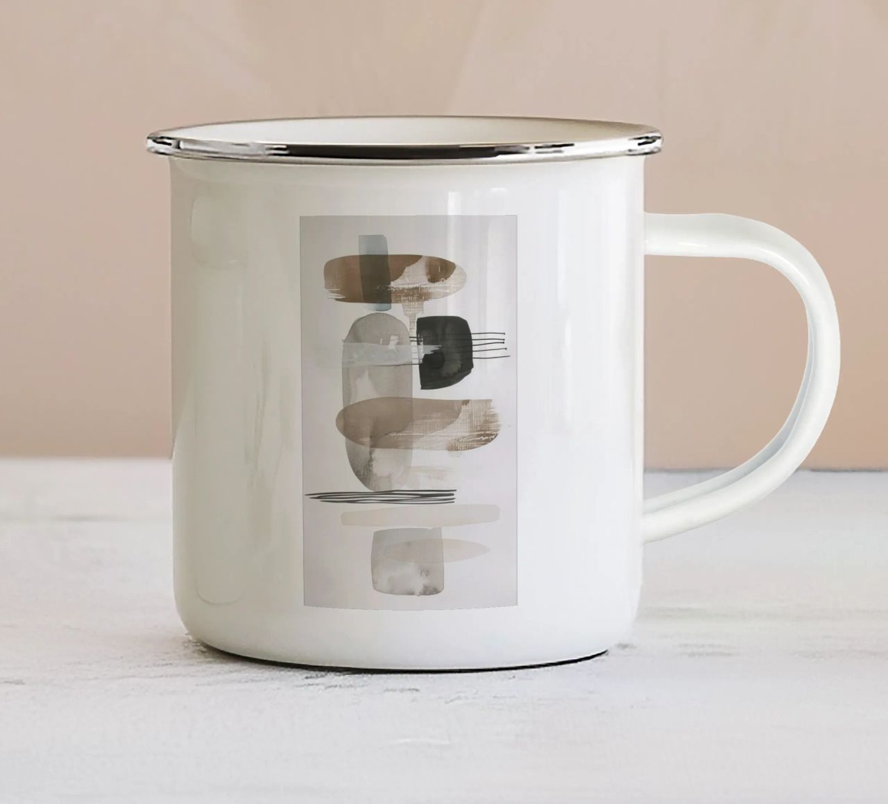 Forme bohémien tazza in smalto da Imagine