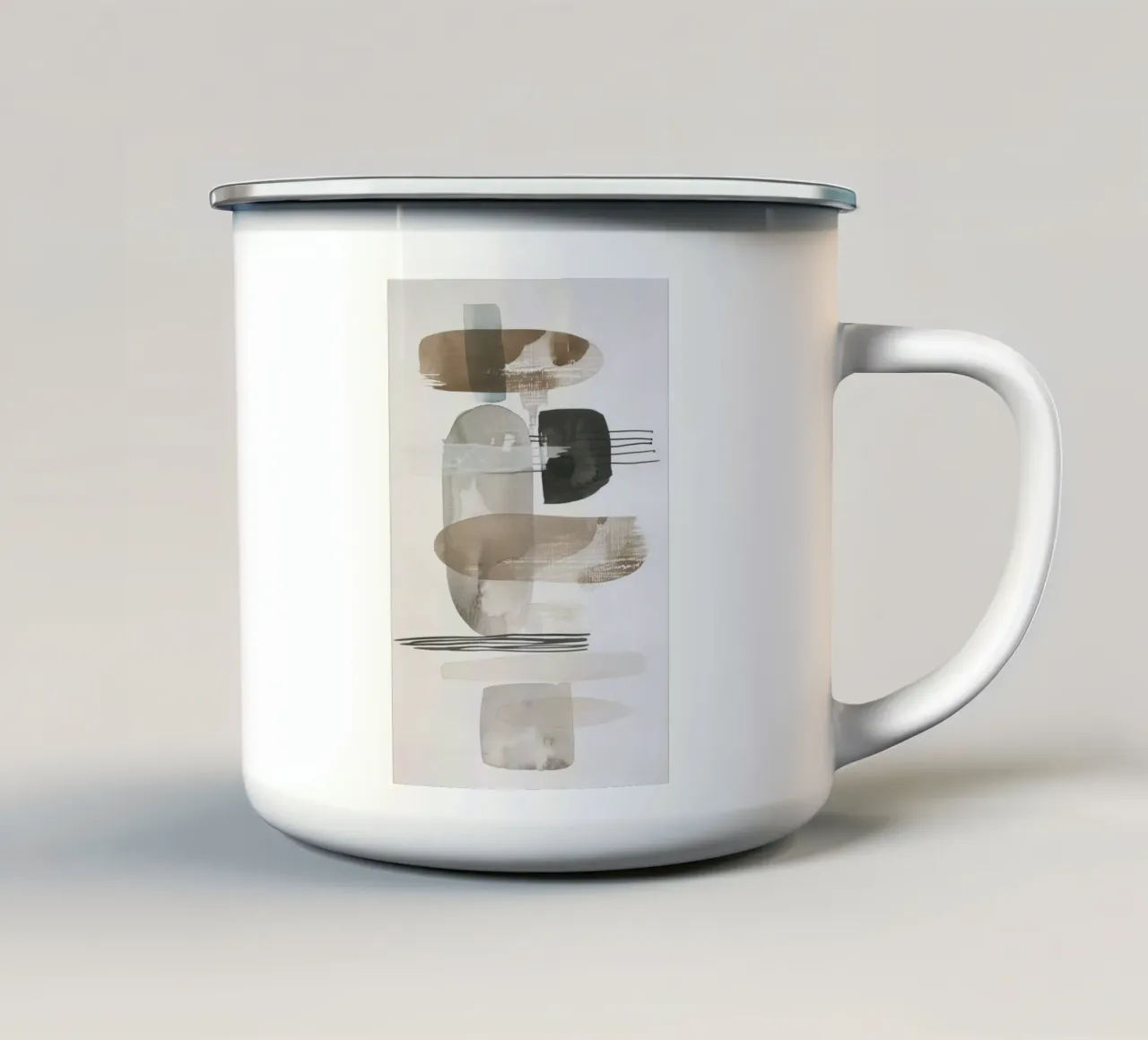 Böhmische Formen Emaille Tasse von Imagine
