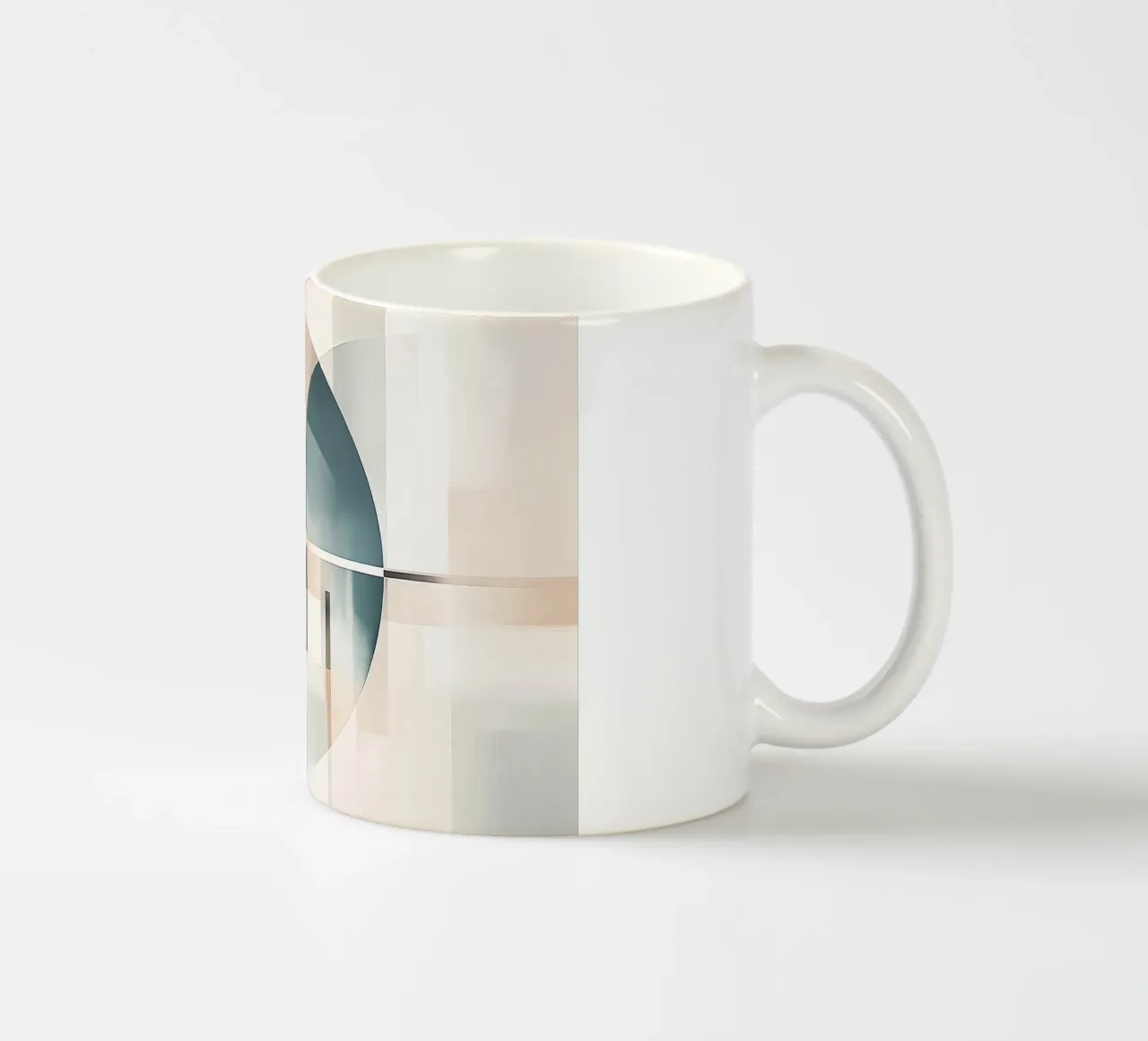 Forme astratte in colori tenui tazza in ceramica da Imagine
