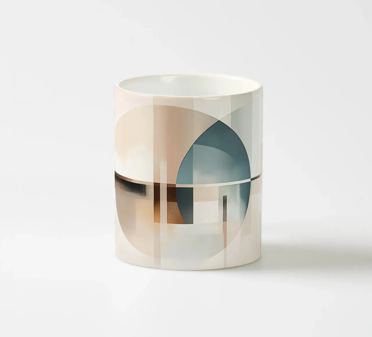 Forme astratte in colori tenui tazza in ceramica da Imagine