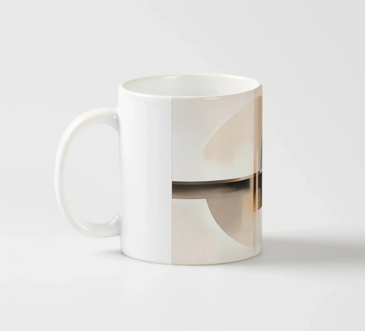 Forme astratte in colori tenui tazza in ceramica da Imagine