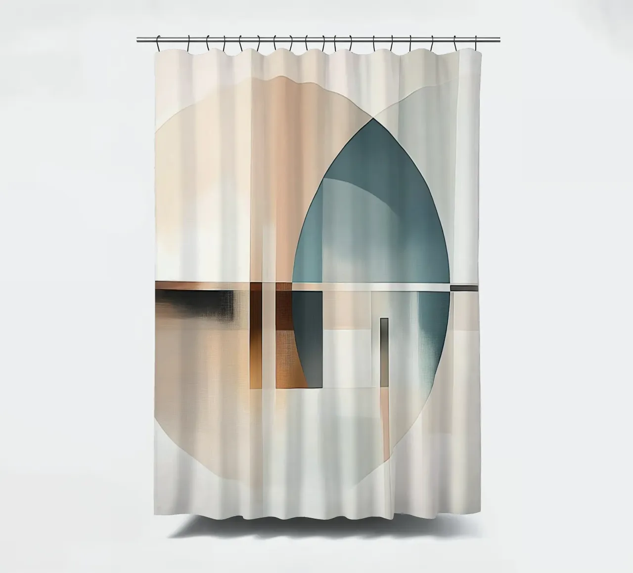 Forme astratte in colori tenui tenda da doccia da Imagine