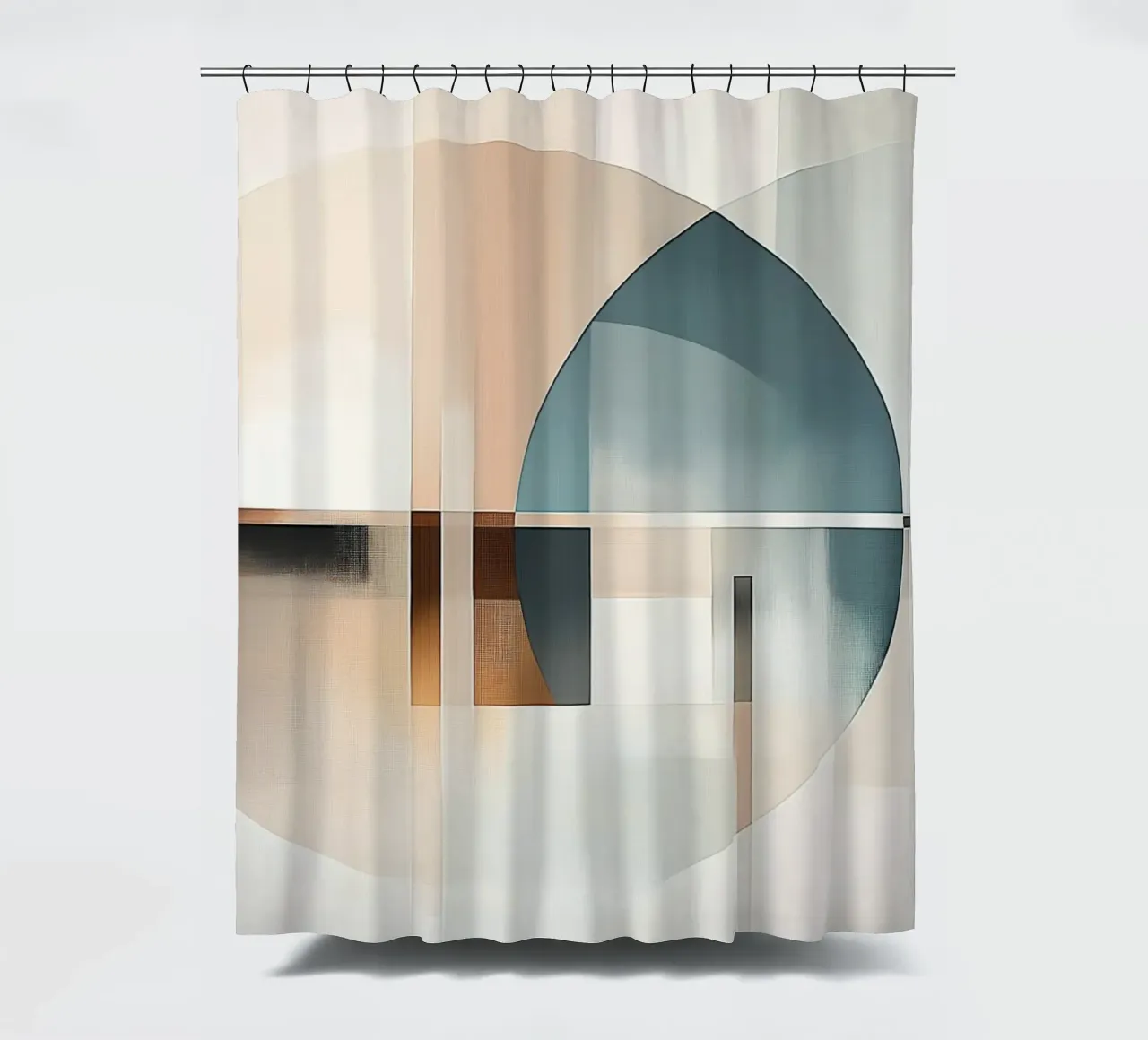 Forme astratte in colori tenui tenda da doccia da Imagine