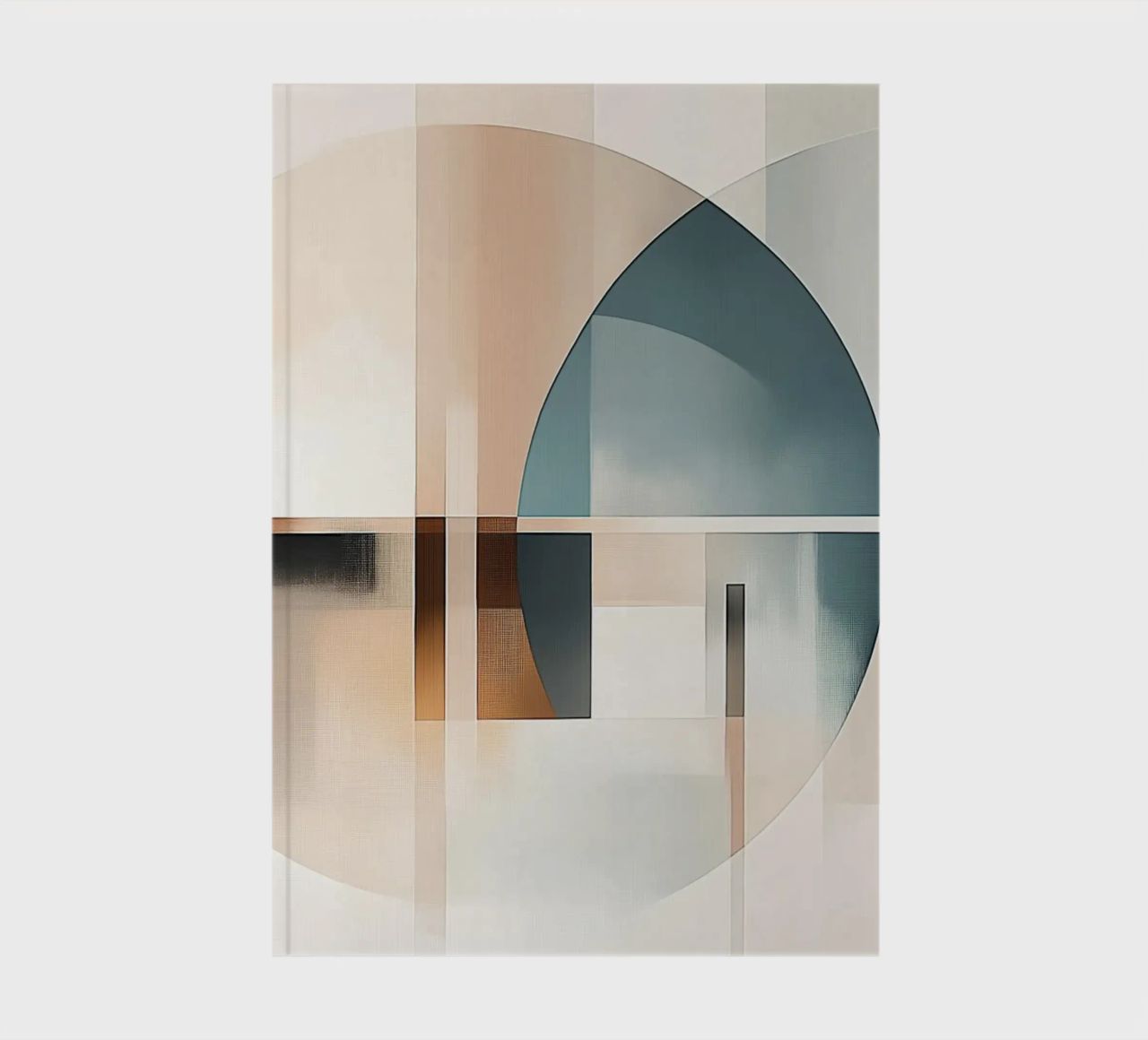 Abstract shapes in soft colours notebook by Imagine