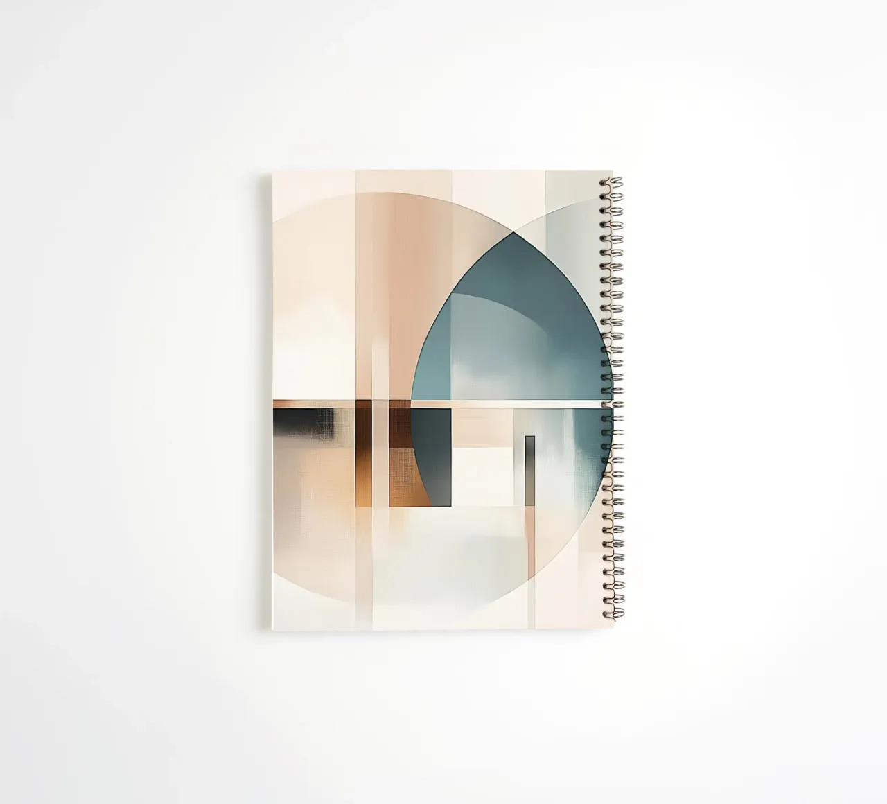 Formas abstractas en colores suaves cuaderno de espiral de Imagine