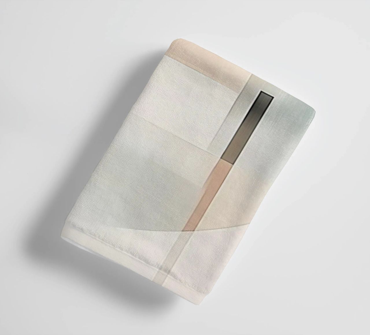 Abstract shapes in soft colours towel by Imagine