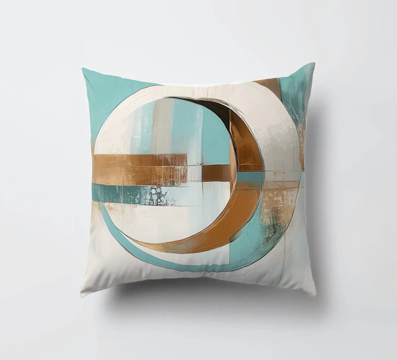 Abstract round decorative cushion by Imagine