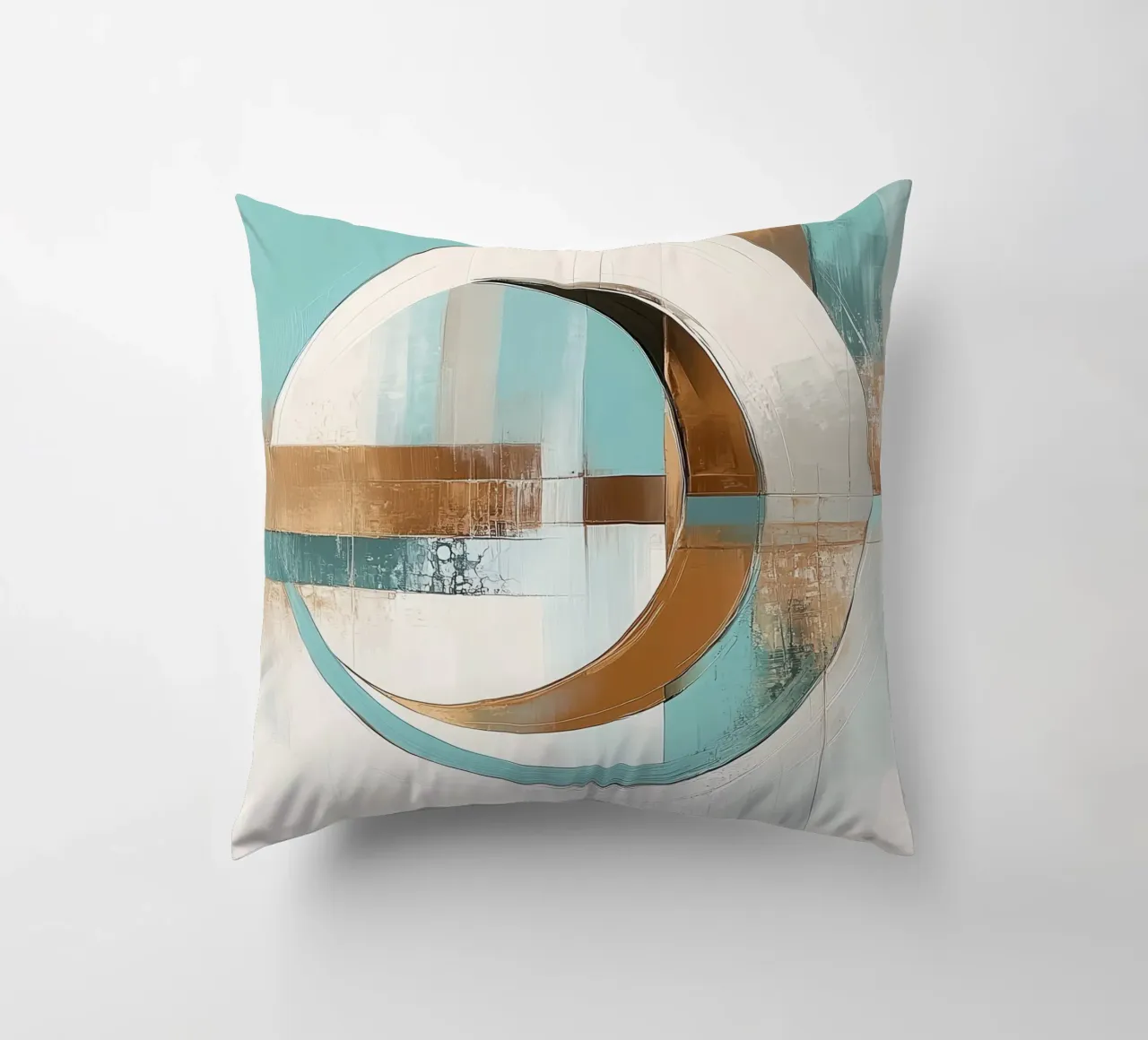 Abstract round decorative cushion by Imagine