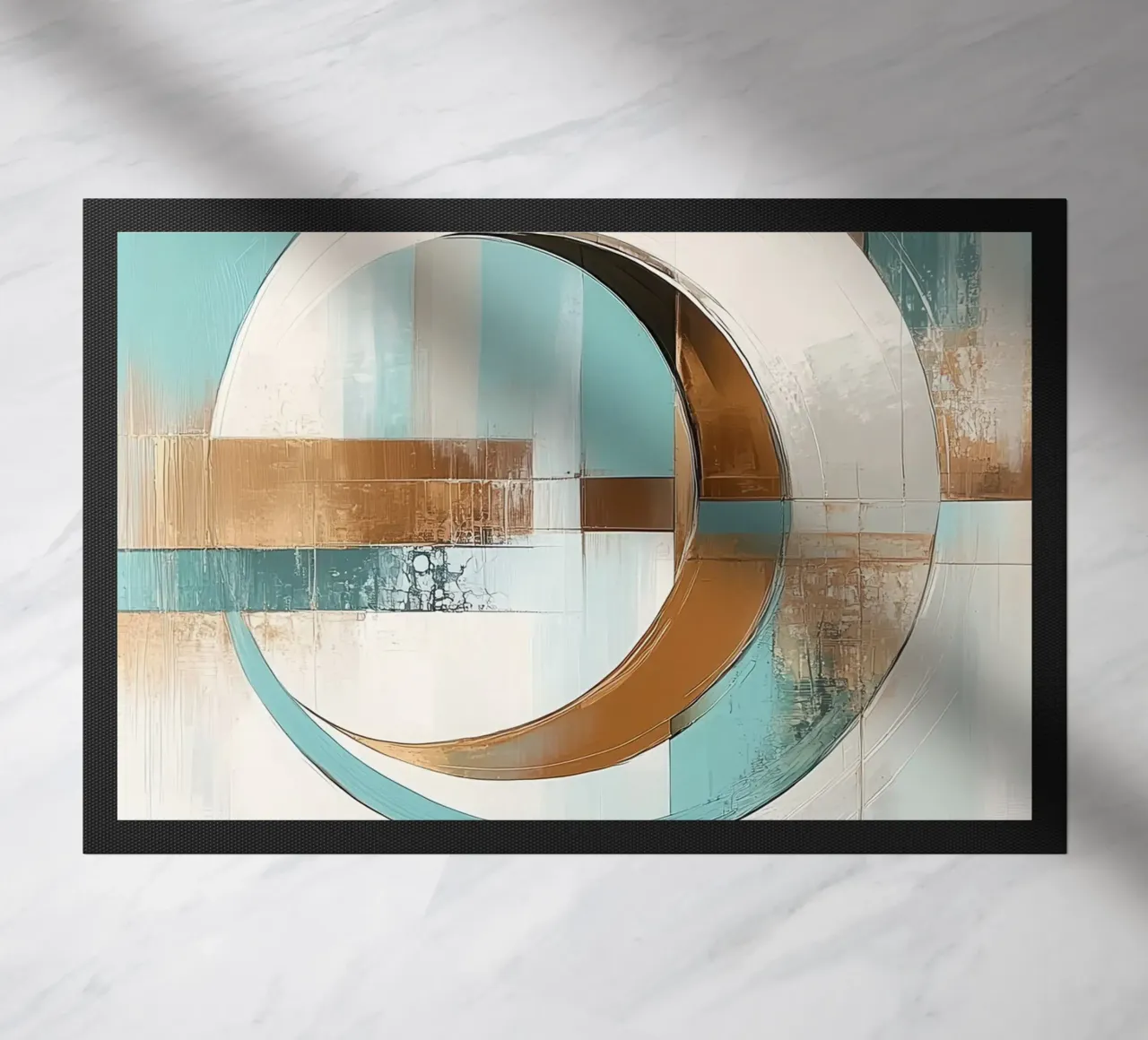Abstract round doormat by Imagine