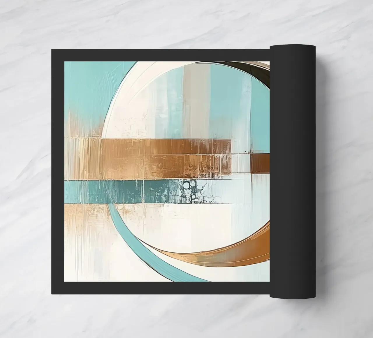 Abstract round doormat by Imagine