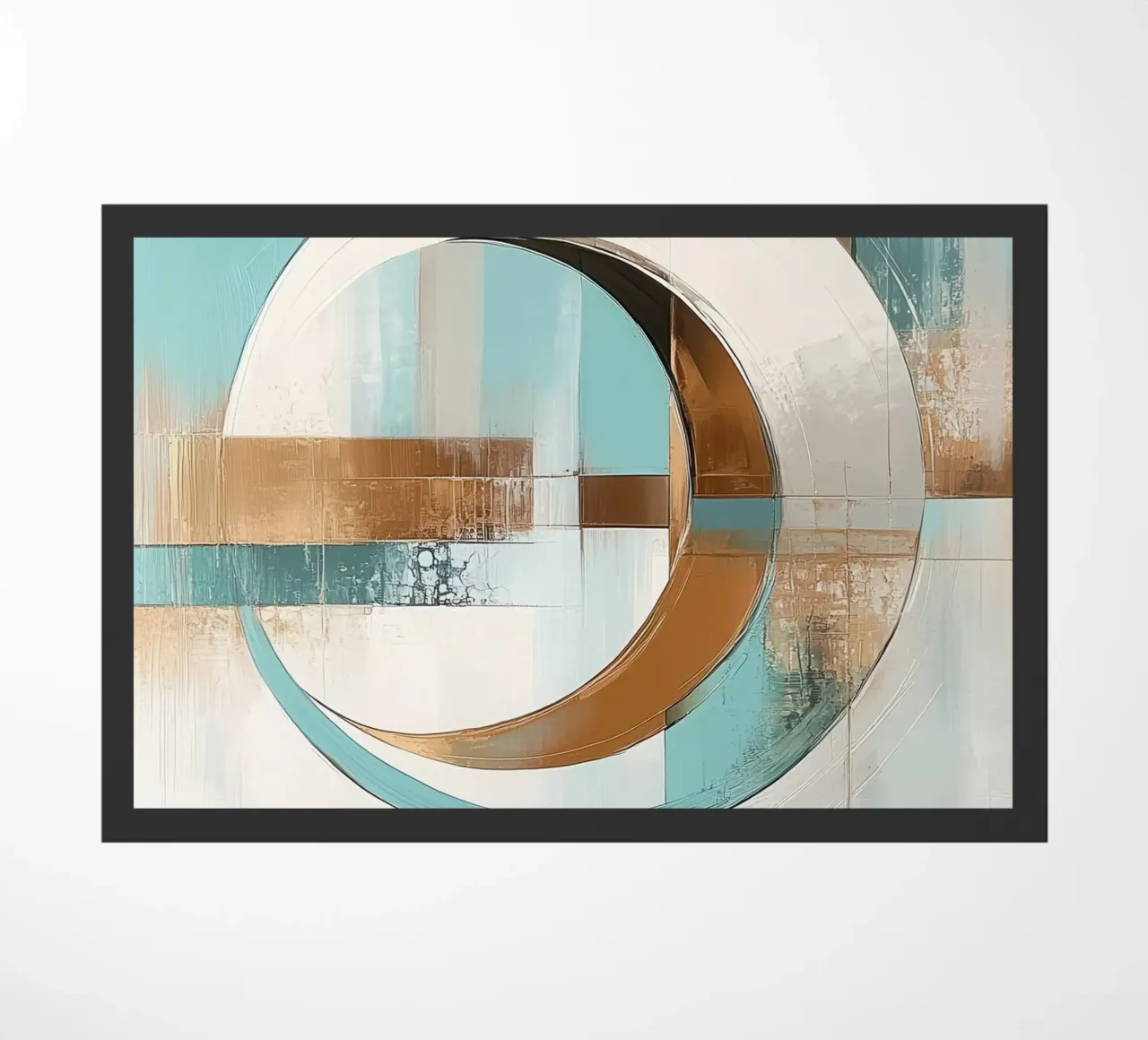Abstract round doormat by Imagine