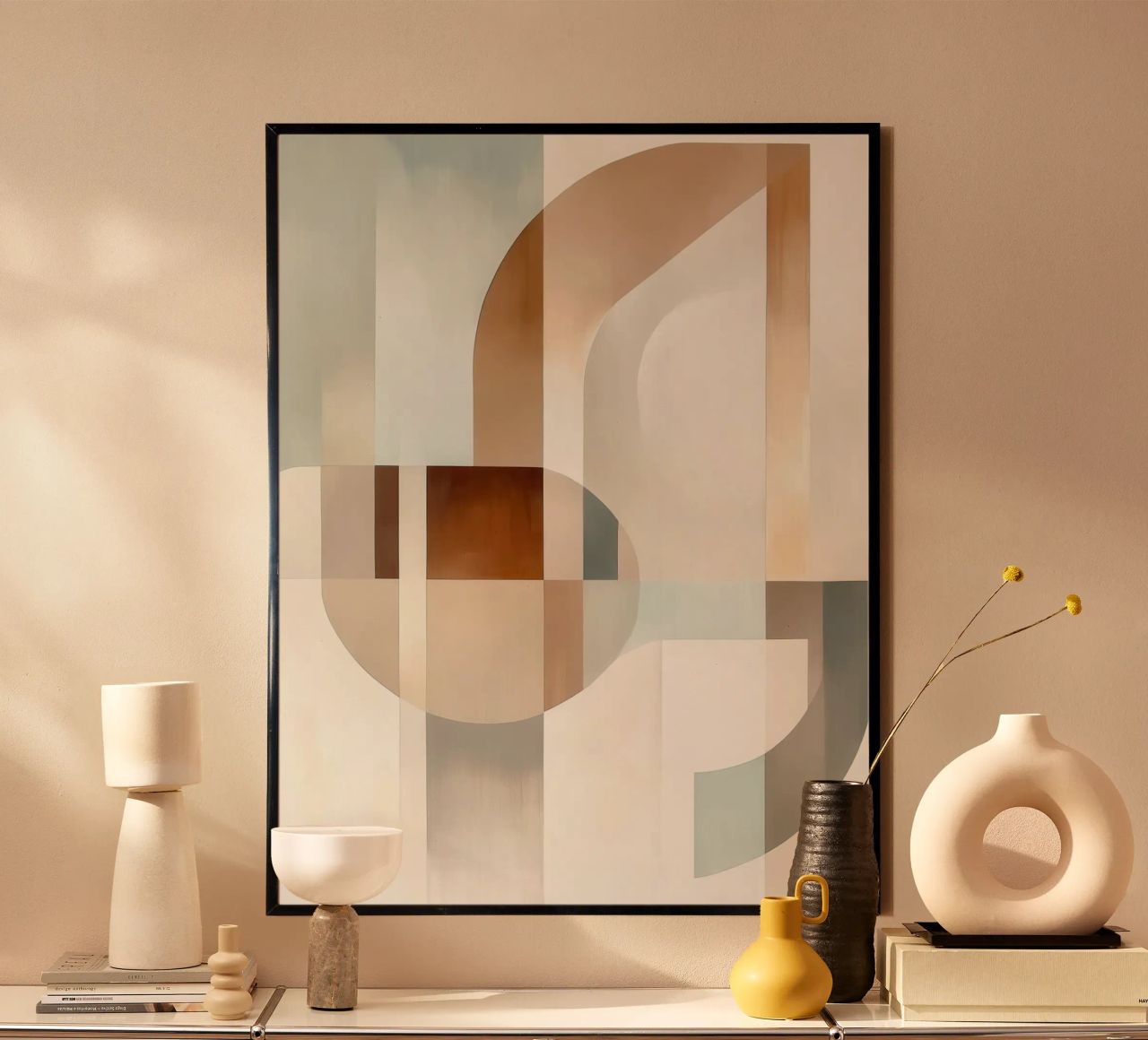 Formes abstraites tons doux poster de Imagine