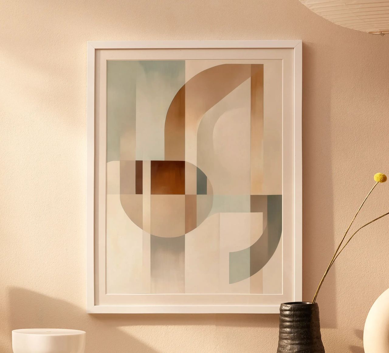 Formes abstraites tons doux poster de Imagine