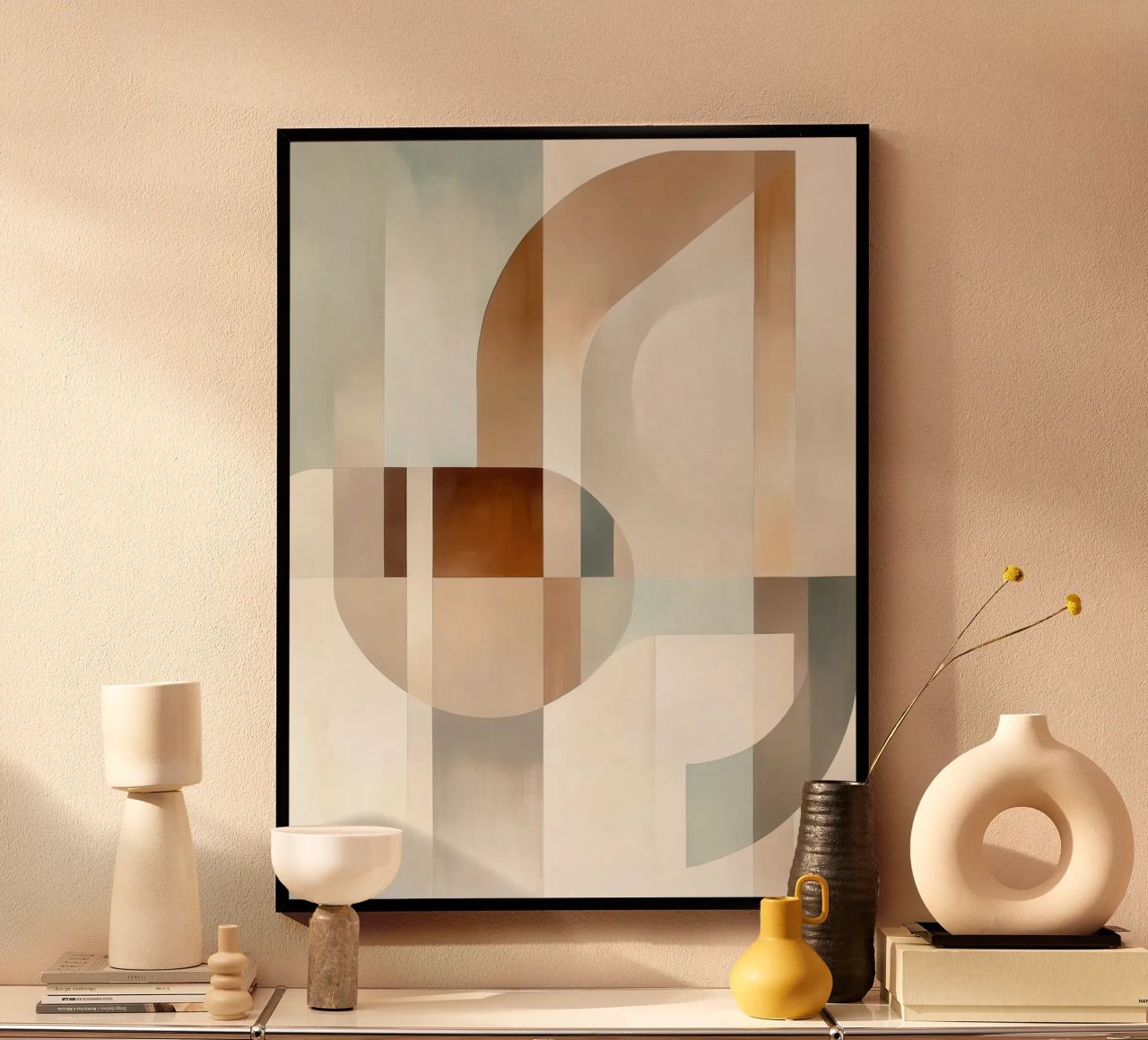 Formes abstraites tons doux poster de Imagine