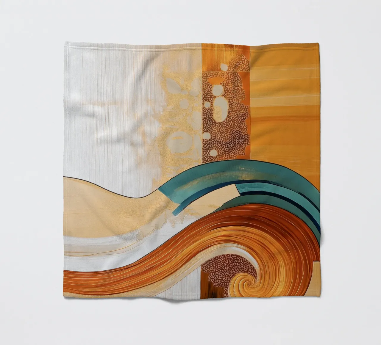 Abstract forms fleece blanket by Imagine