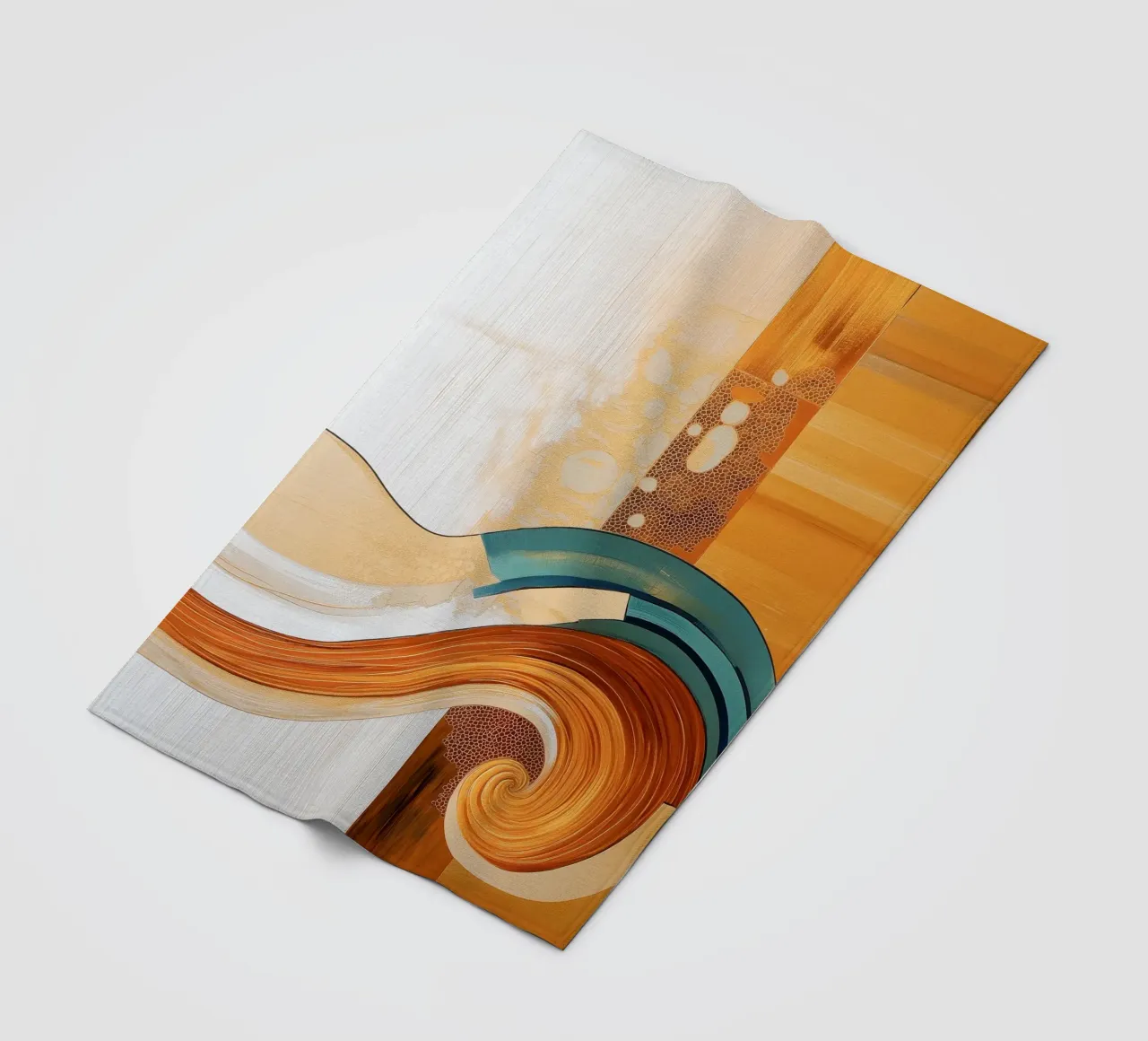 Abstract forms fleece blanket by Imagine