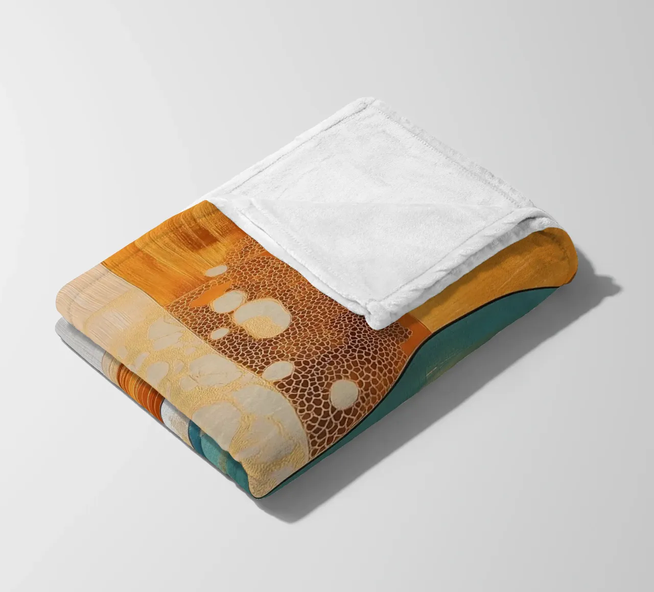 Abstract forms fleece blanket by Imagine