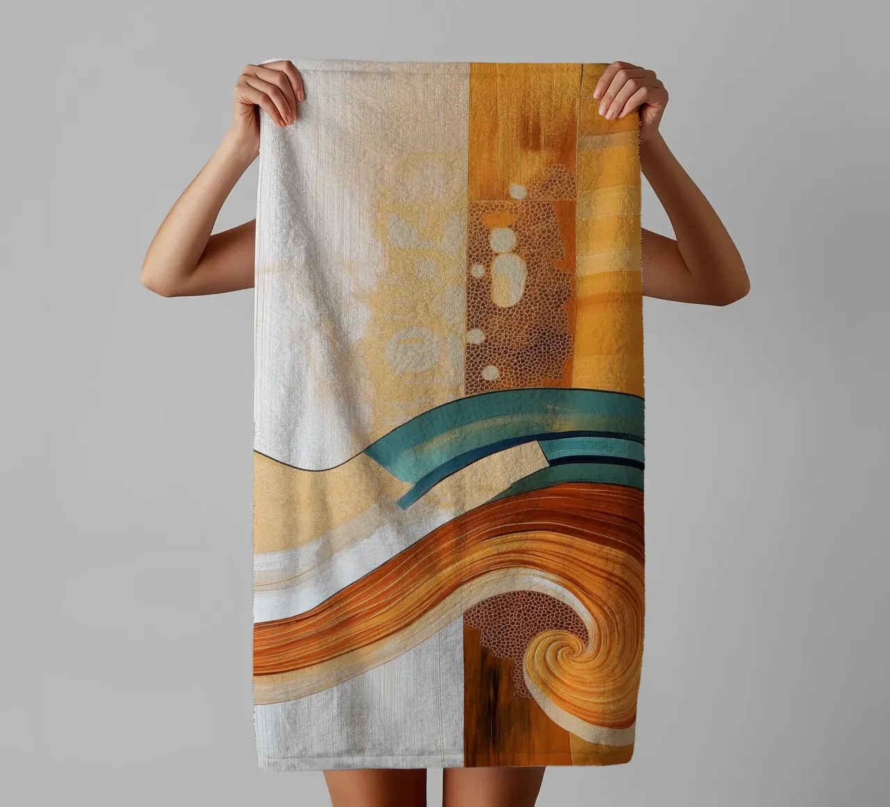 Abstract forms towel by Imagine