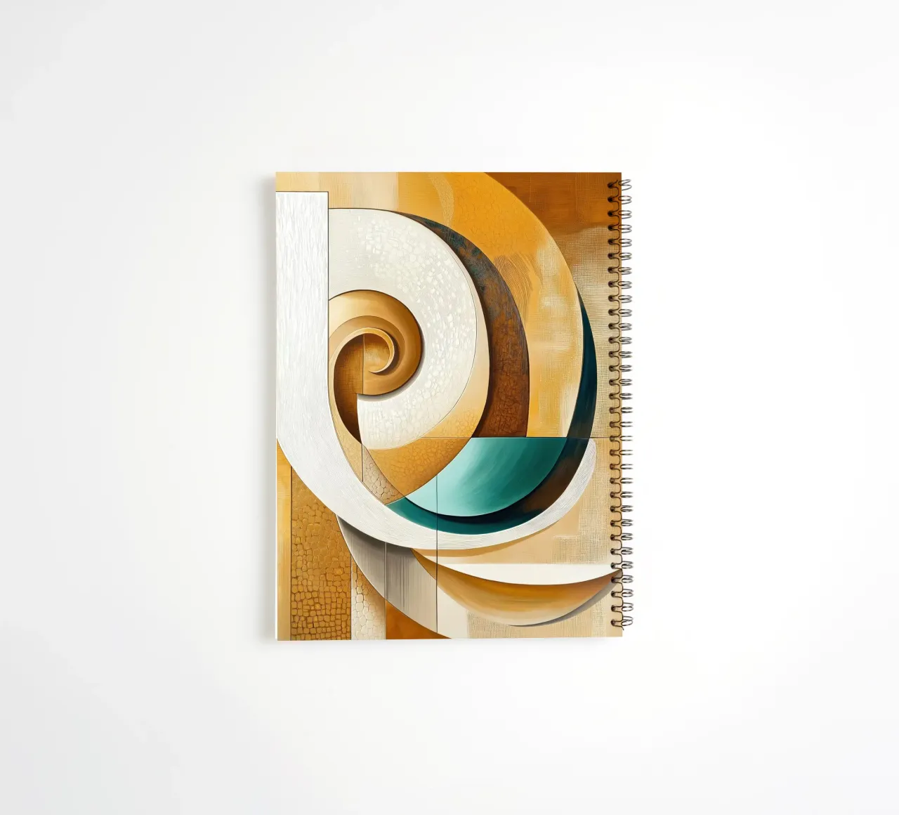 Abstract round shape spiral notebook by Imagine