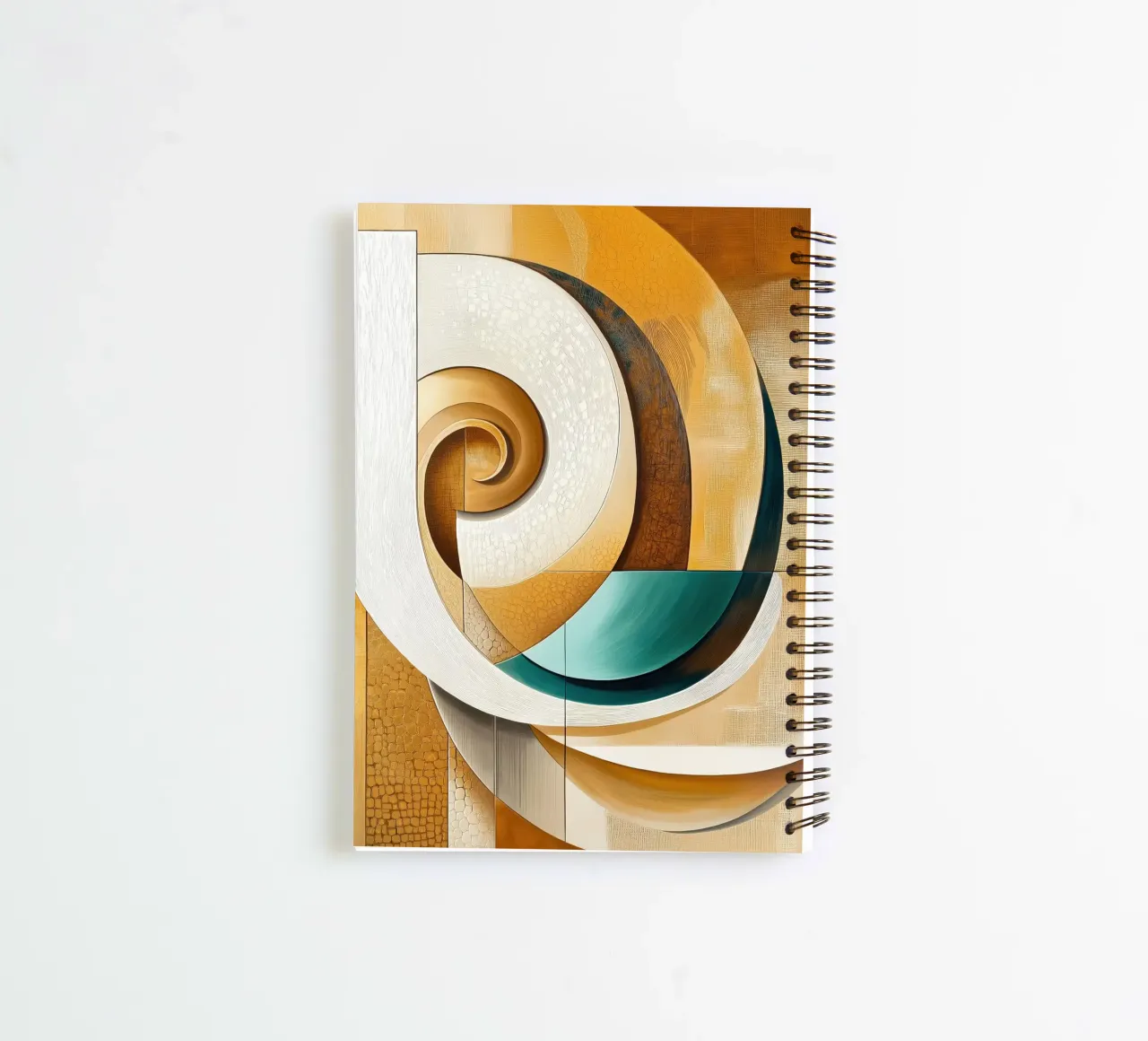 Abstract round shape spiral notebook by Imagine